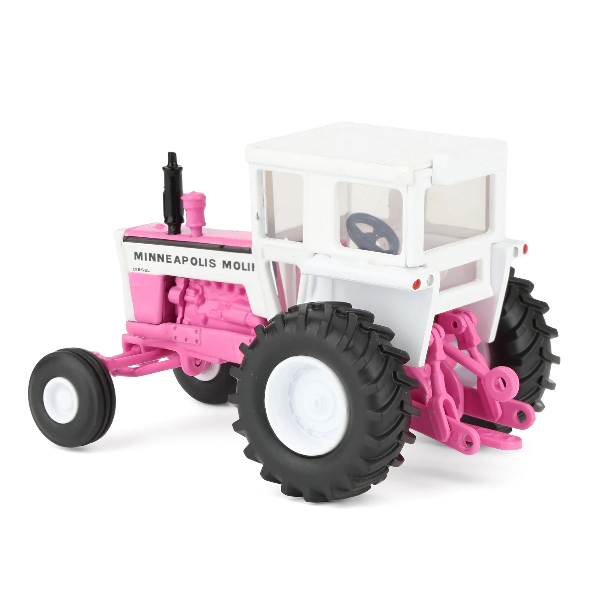 1/64 Pink Minneapolis Moline G840 Tractor with Wide Front & Cab by SpecCast - Image 4