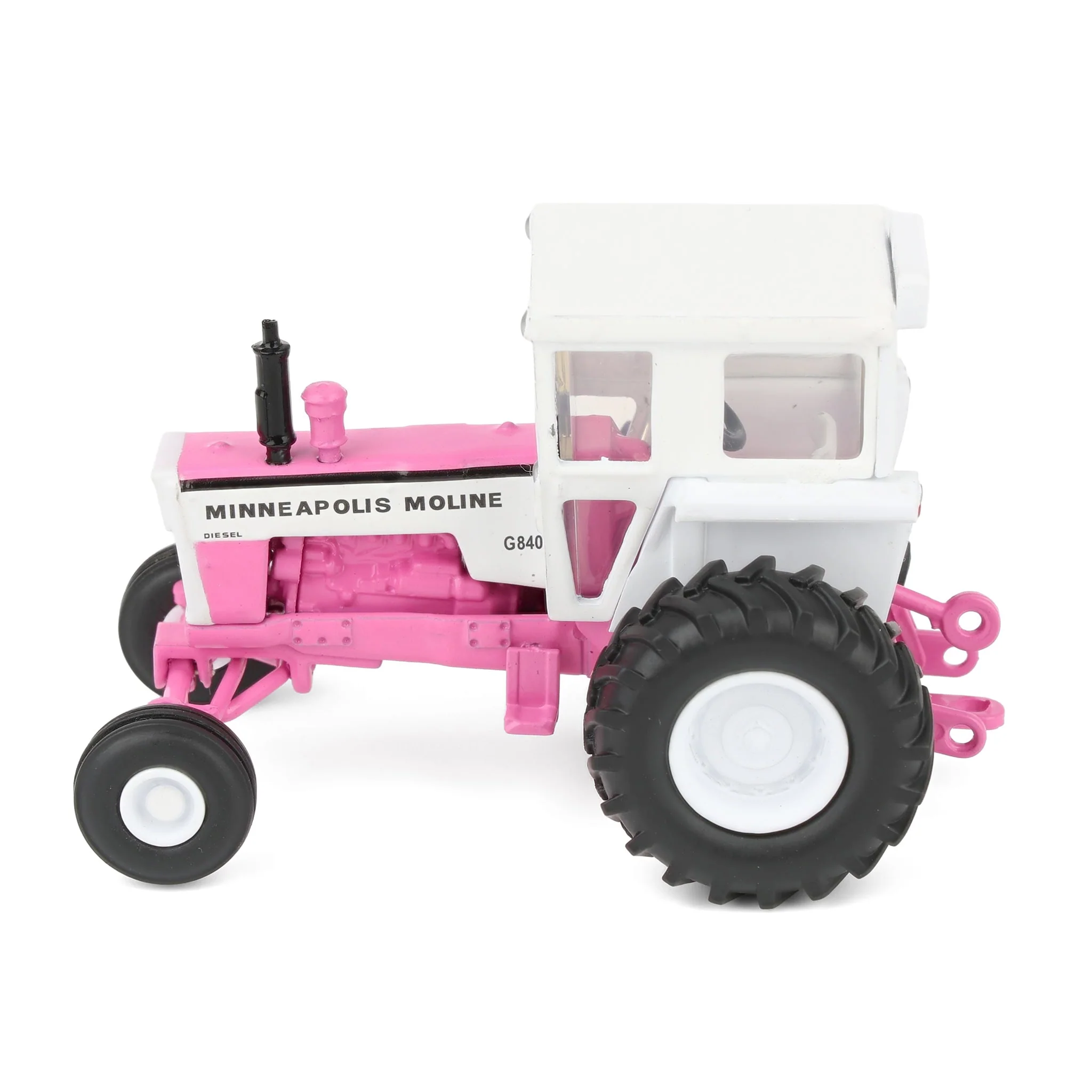 1/64 Pink Minneapolis Moline G840 Tractor with Wide Front & Cab by SpecCast - Image 5