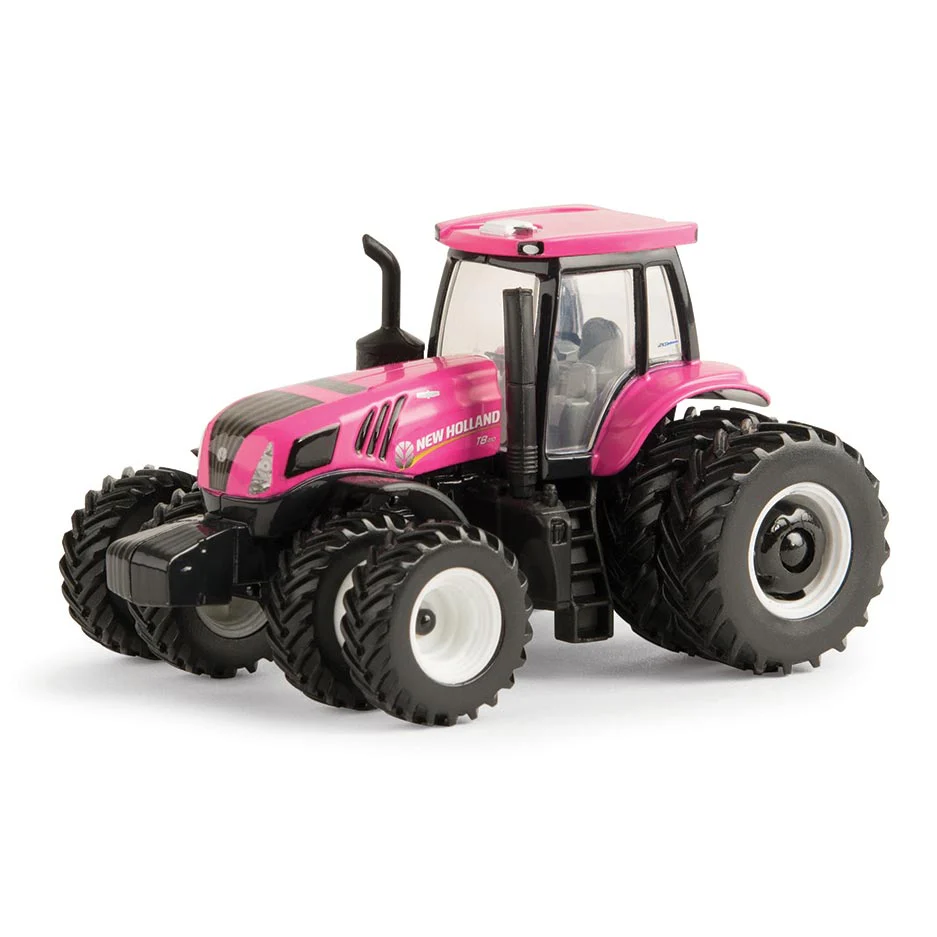 1/64 Pink New Holland T8.410 Tractor with Front & Rear Duals by ERTL