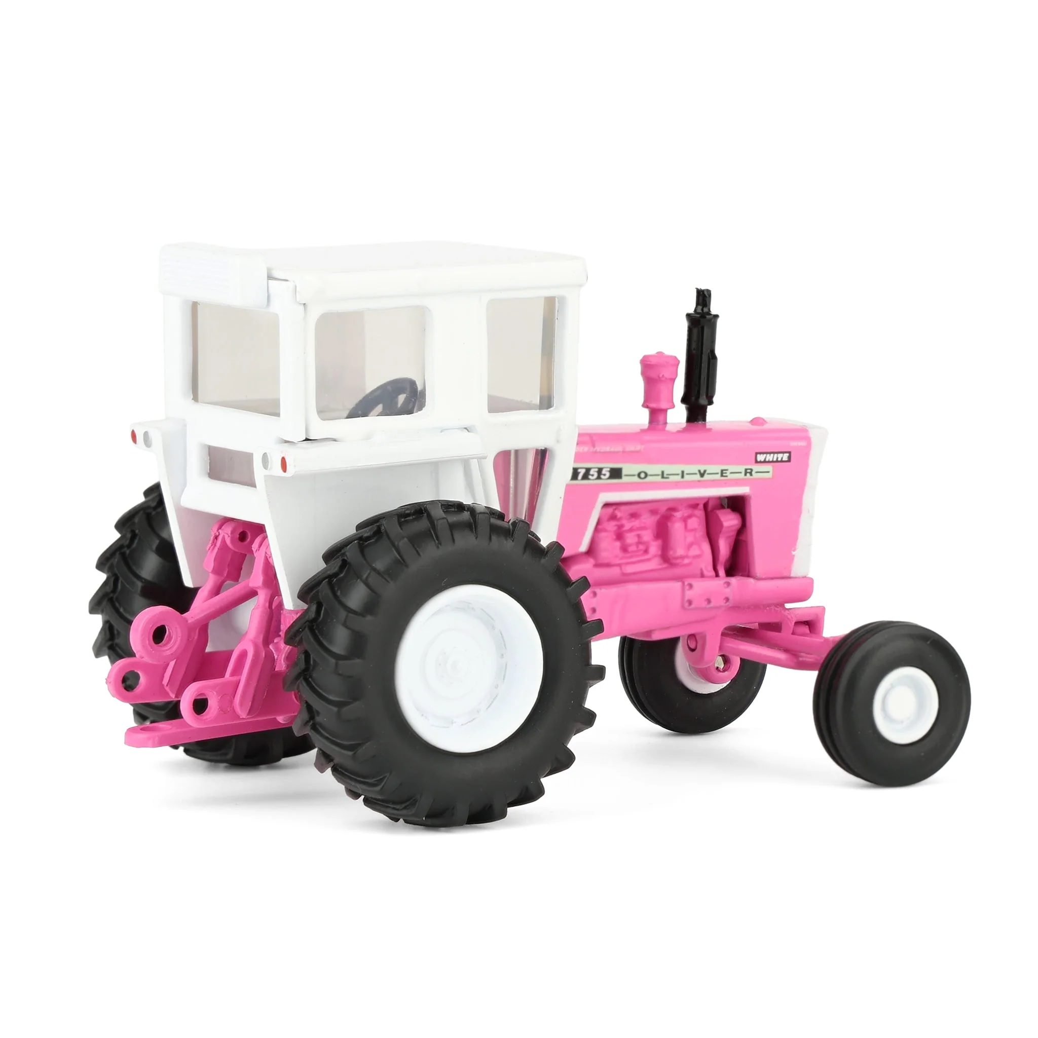 1/64 Pink Oliver 1755 Tractor with Wide Front & Cab by SpecCast - Image 3