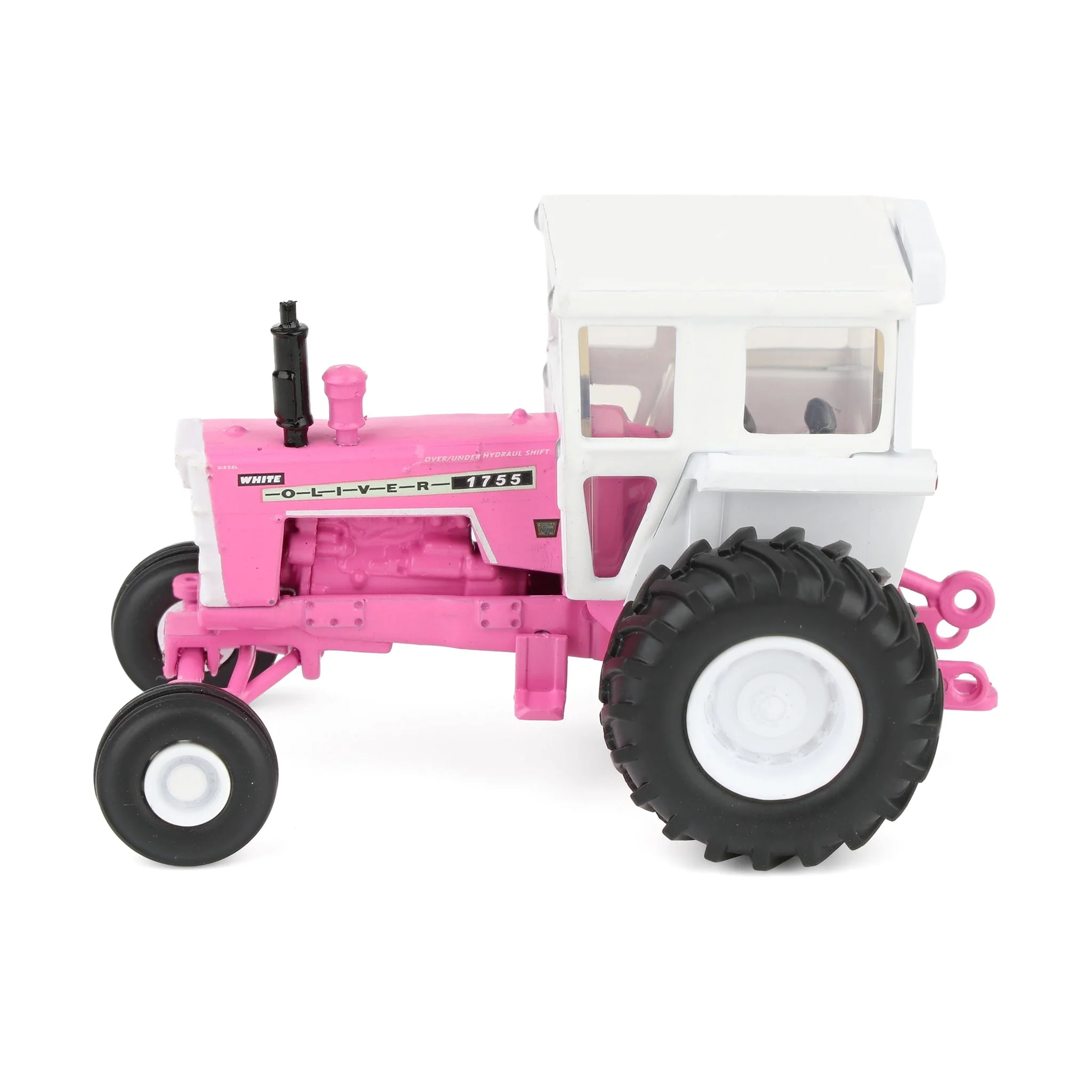 1/64 Pink Oliver 1755 Tractor with Wide Front & Cab by SpecCast - Image 5