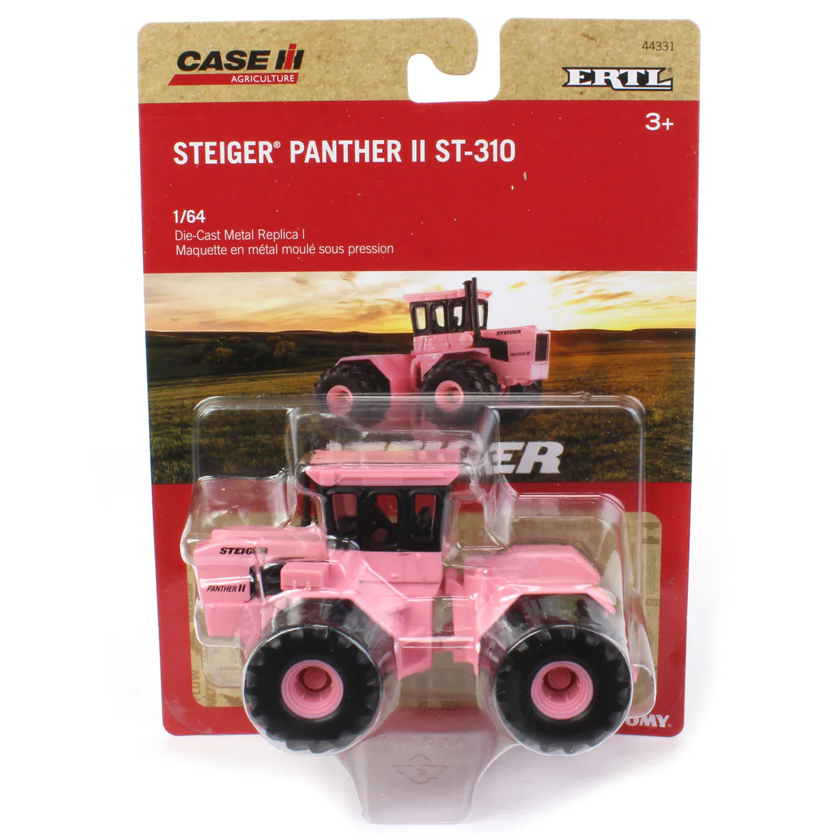 1/64 Pink Steiger Panther II Tractor with Front & Rear Duals by ERTL - Image 5
