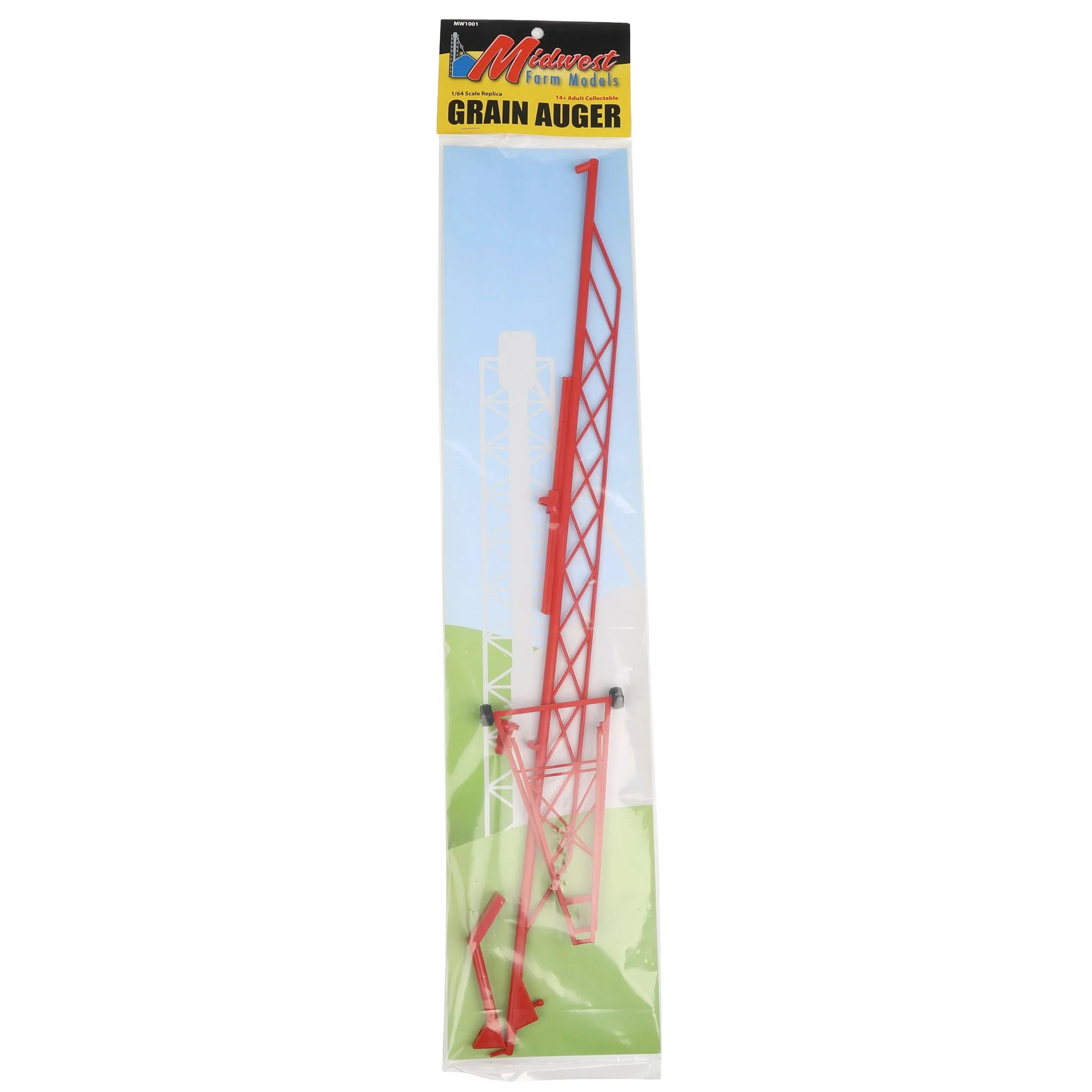 1/64 Plastic 115ft Grain Auger, Red - Image 6
