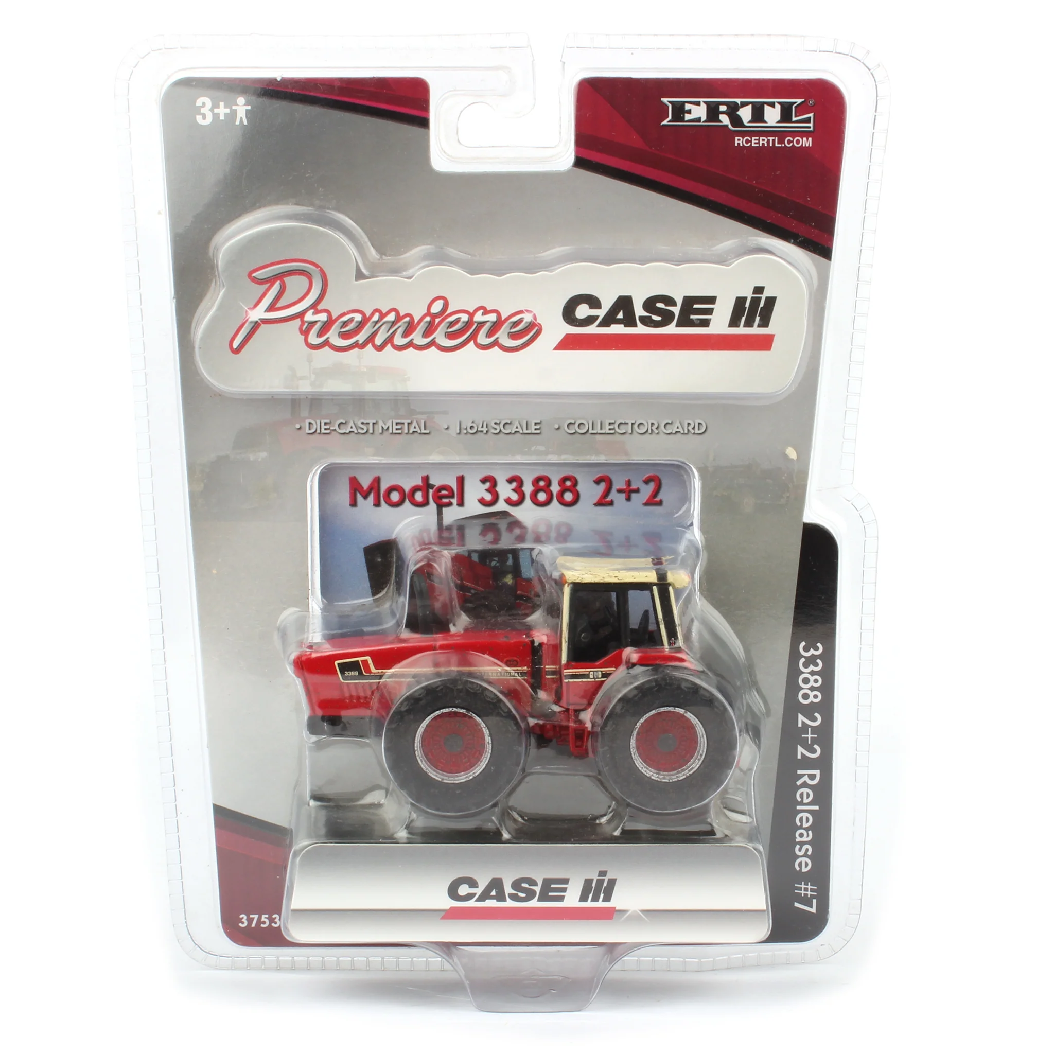"Muddy" Edition ~ 1/64 International 3388 2+2 4WD Tractor with White Cab, ERTL Premiere #7