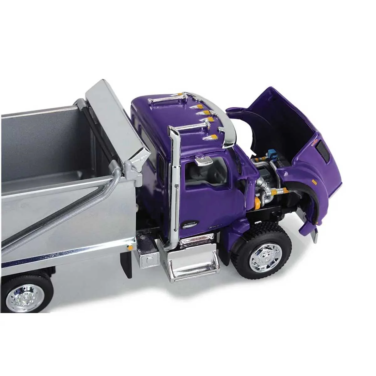 1/64 Purple Chrome Kenworth T880 Rogue Dump, DCP by First Gear - Image 4