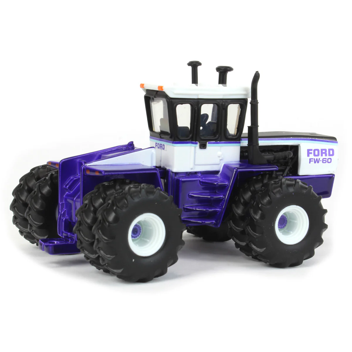 1/64 Purple Ford FW-60 4WD Tractor with Front & Rear Duals - Image 3