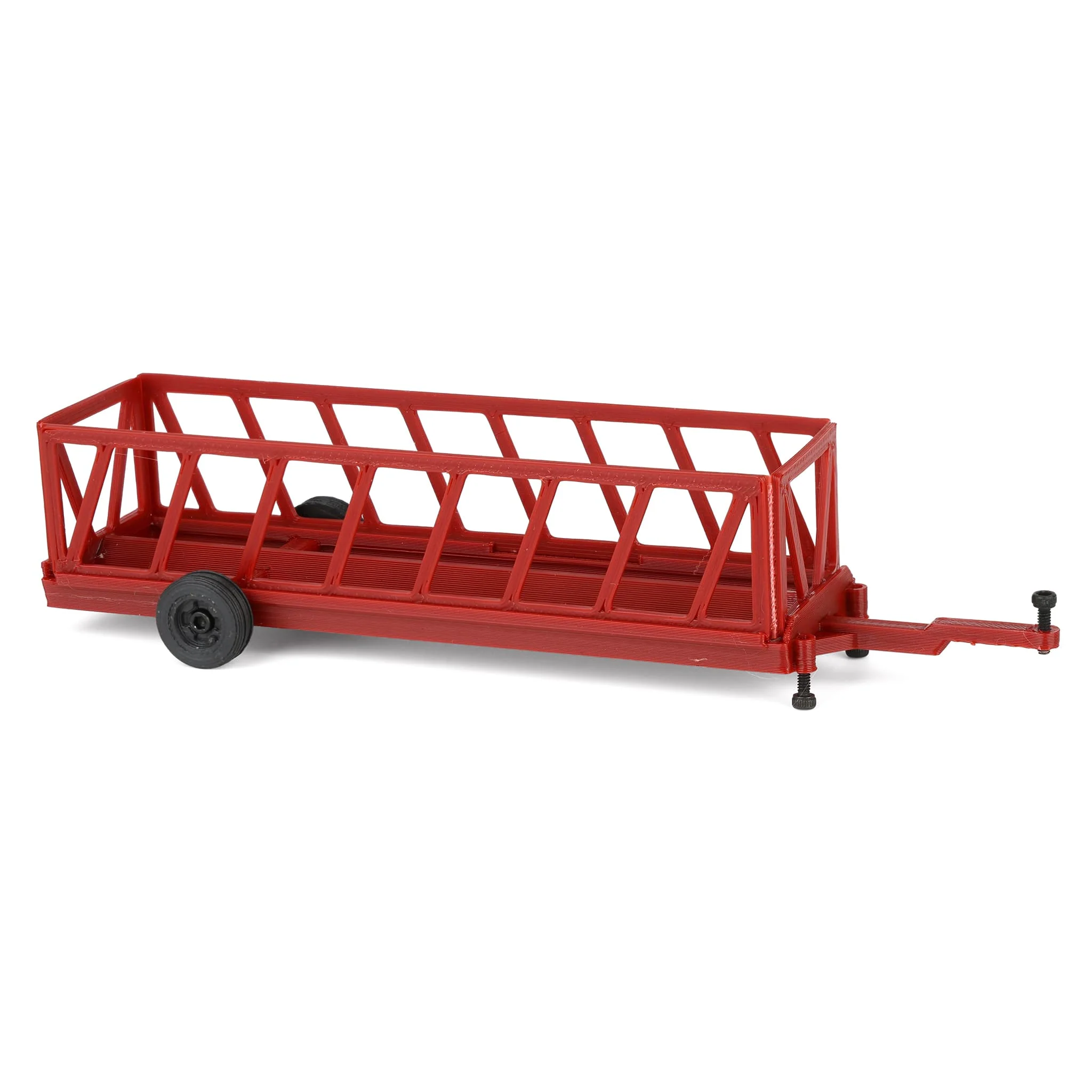 1/64 Red 20ft Portable Cattle Feeder, 3D Printed - Image 2