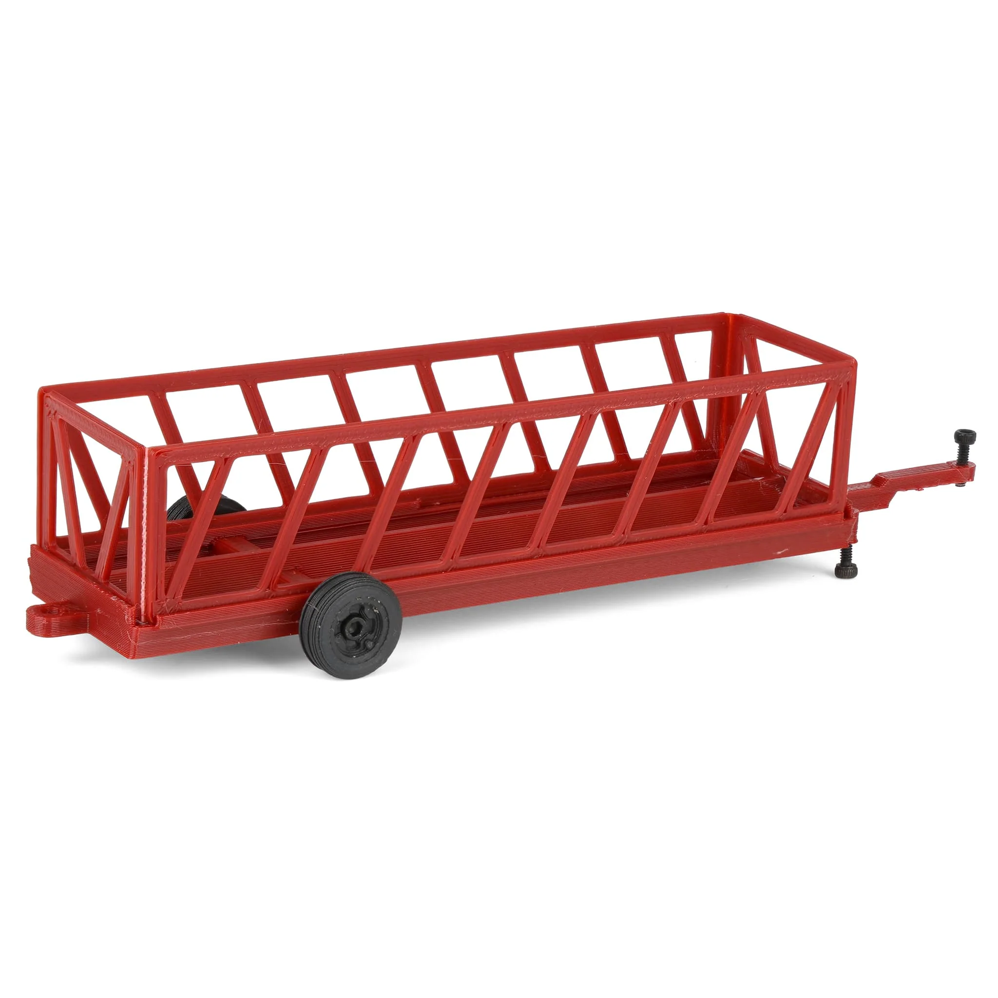 1/64 Red 20ft Portable Cattle Feeder, 3D Printed - Image 3