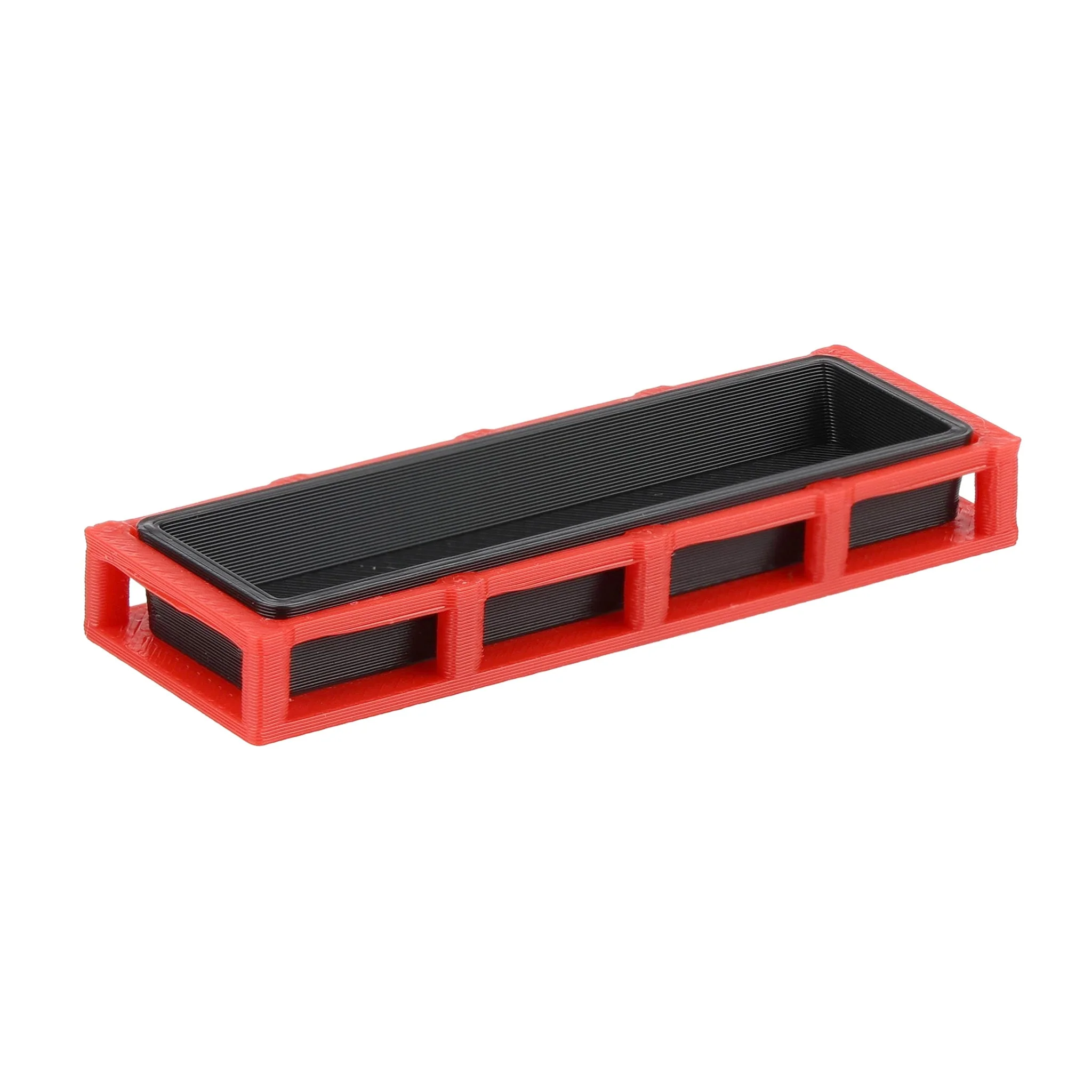 1/64 Red & Black Cattle Feed Trough 2-Pack by REVD Toys, 3D Printed - Image 3
