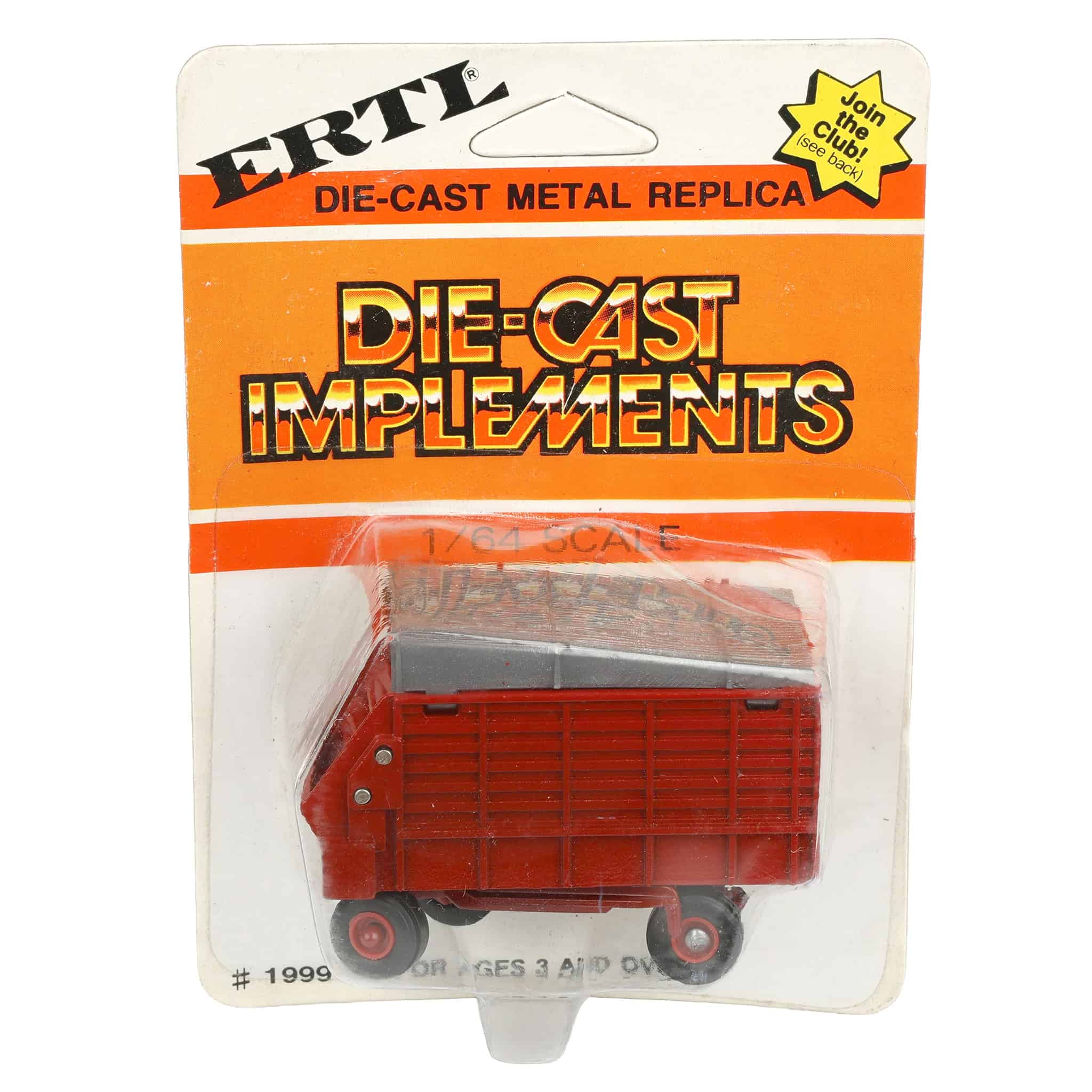 1/64 Red Diecast Forage Wagon with Red Rims - Image 6