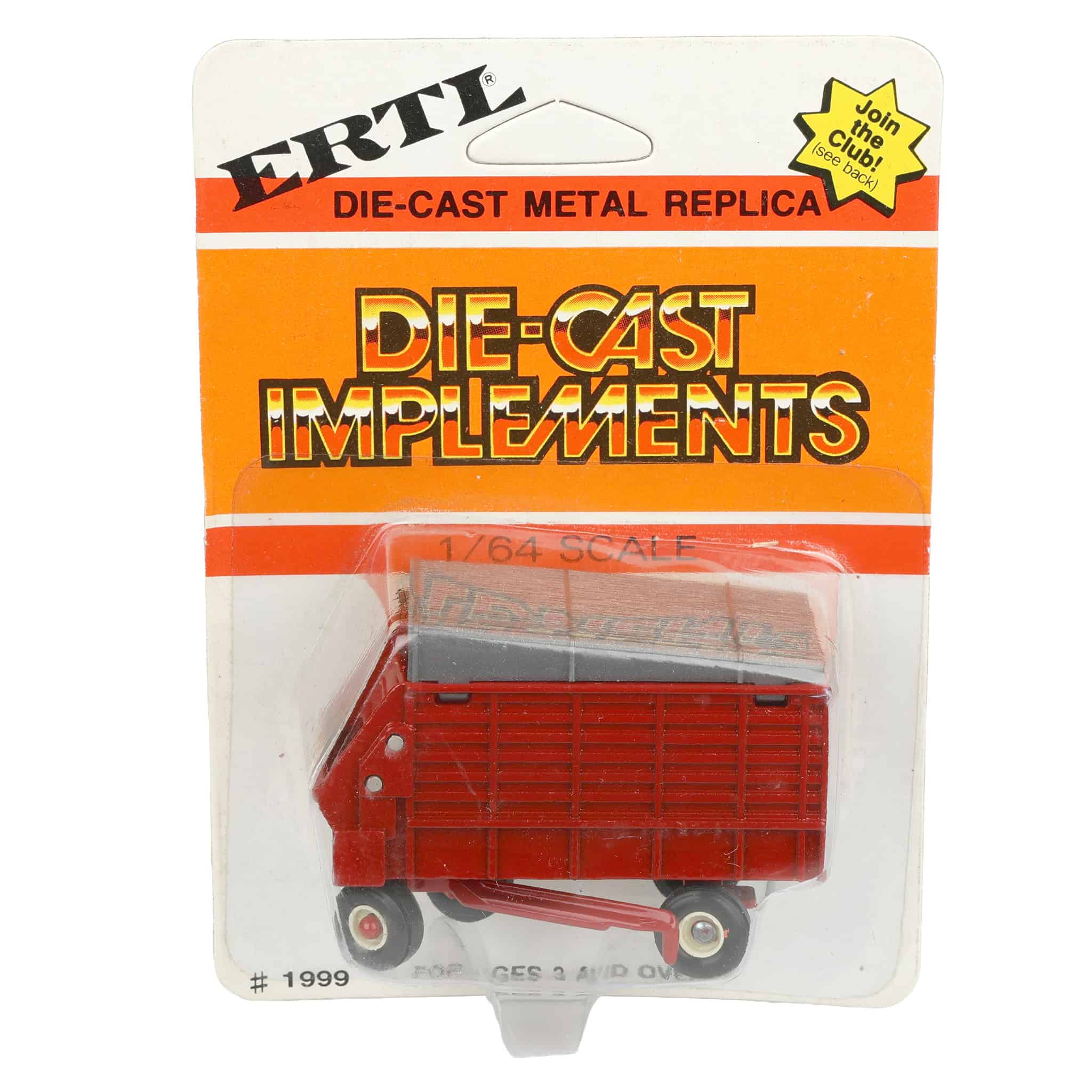 1/64 Red Diecast Forage Wagon with Cream Rims - Image 6