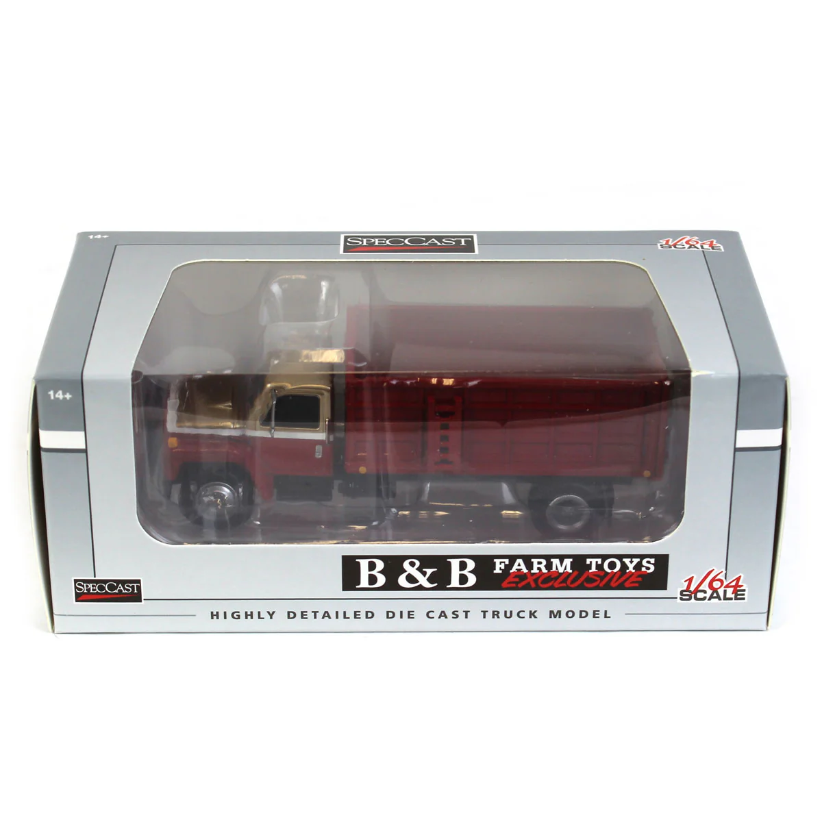 1/64 1982 International S1954 Grain Truck with Red & Gold Cab by SpecCast - Image 5