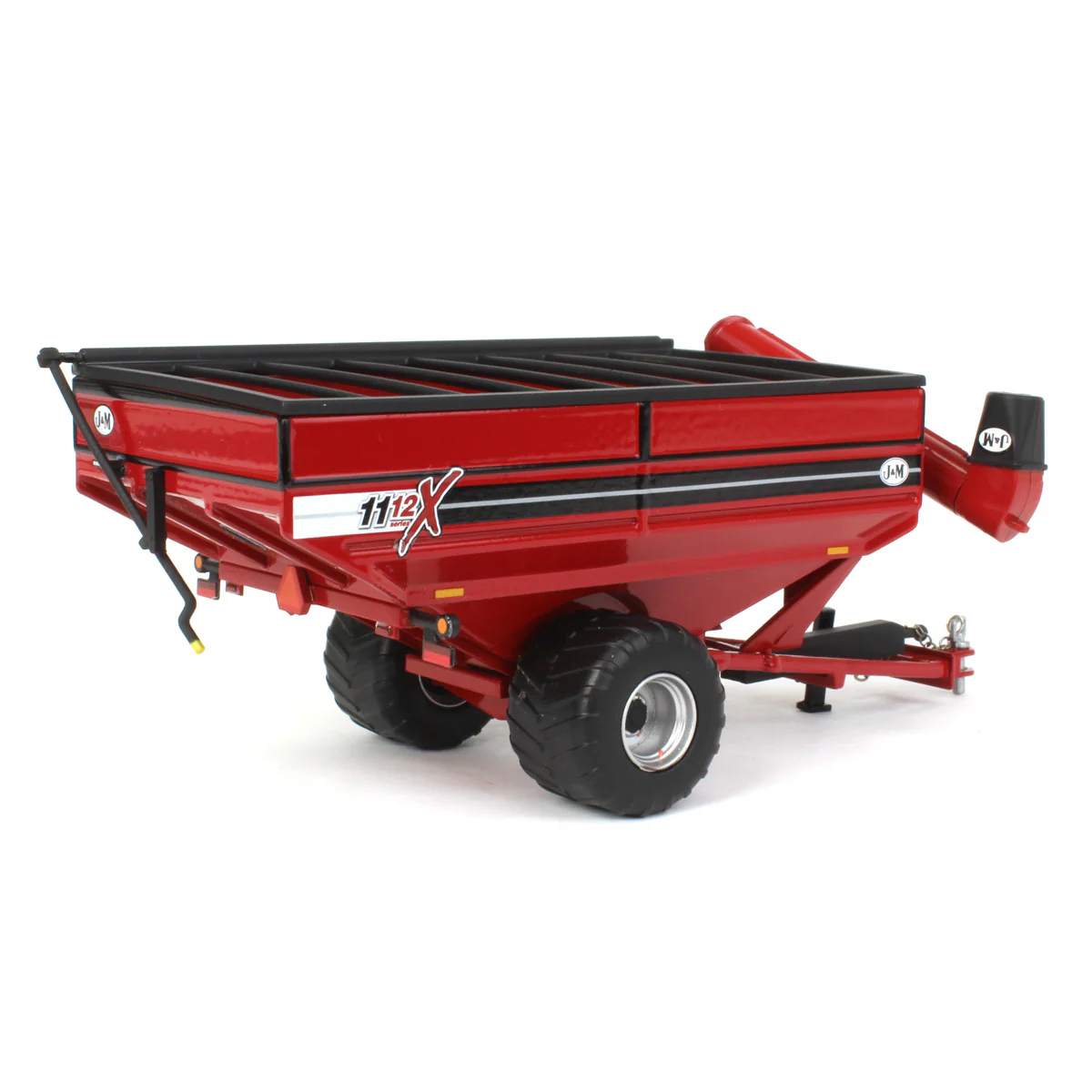 1/64 Red J&M 1112 X-Tended Reach Grain Cart with Singles - Image 3