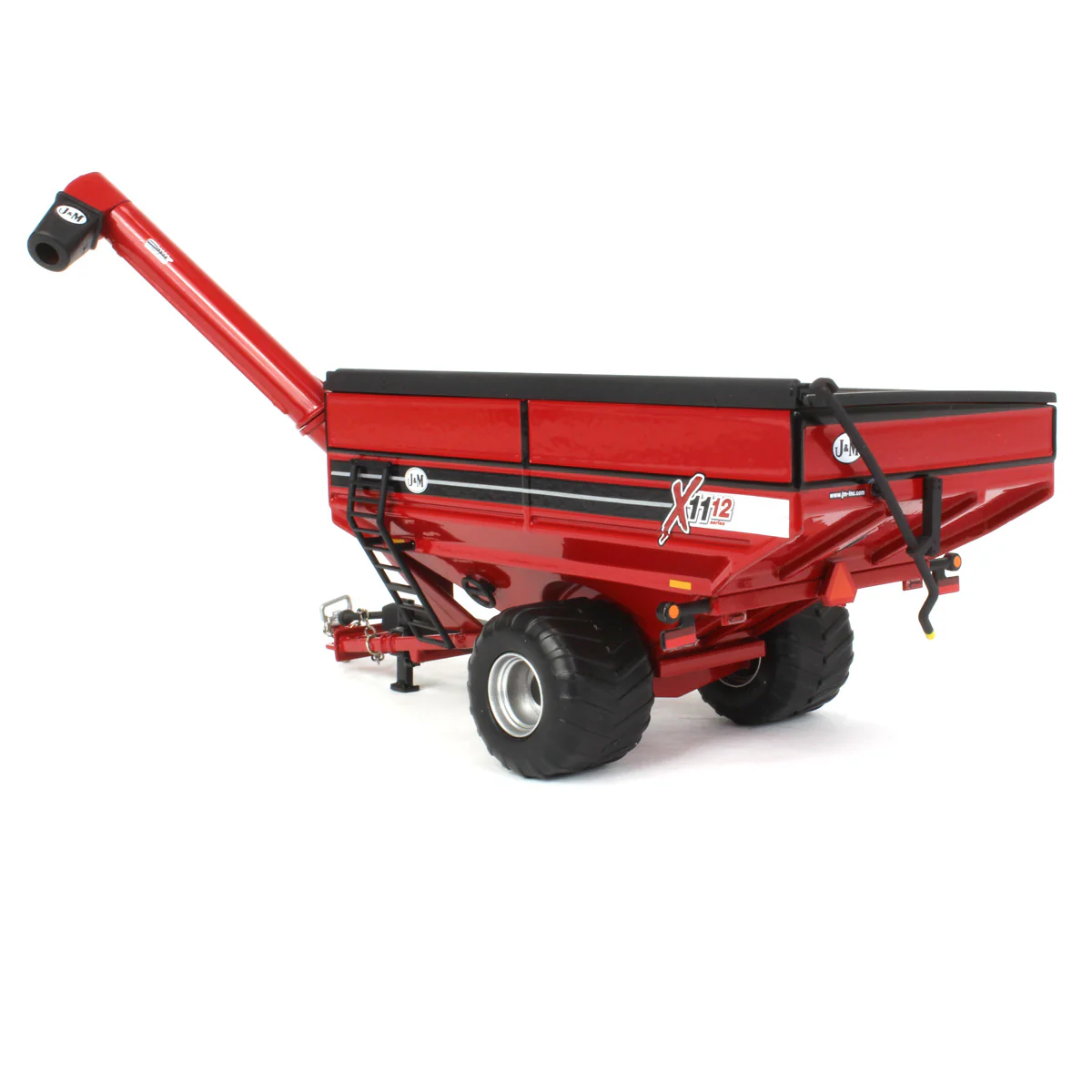 1/64 Red J&M 1112 X-Tended Reach Grain Cart with Singles - Image 4