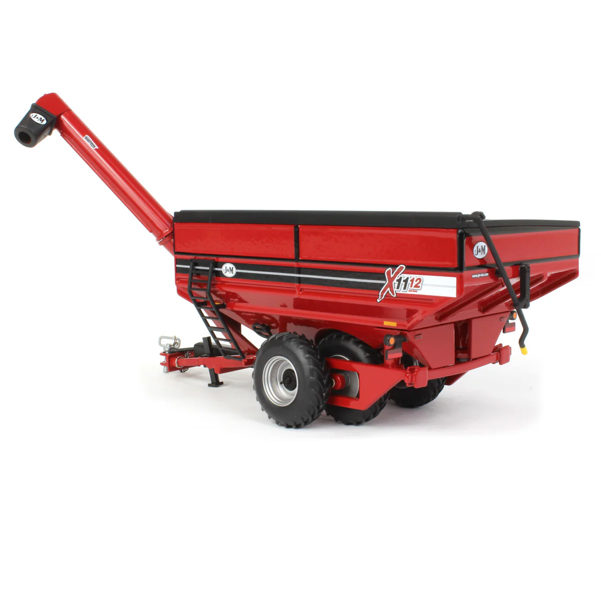 1/64 Red J&M 1112 X-Tended Reach Grain Cart with Tandem Walking Duals - Image 4