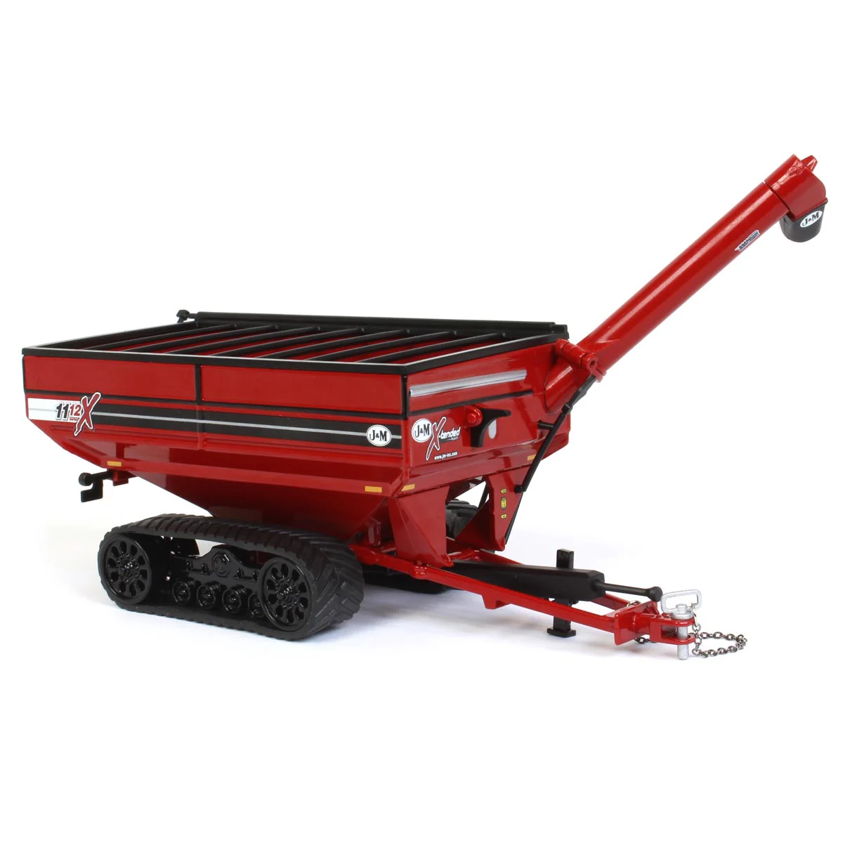1/64 Red J&M X1112 Grain Cart on Tracks - Image 2