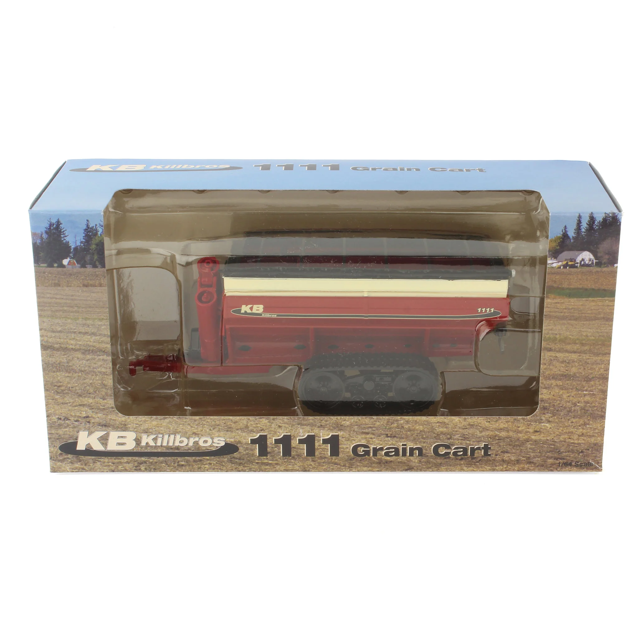 1/64 Red KillBros 1111 Grain Cart on Tracks by SpecCast - Image 2