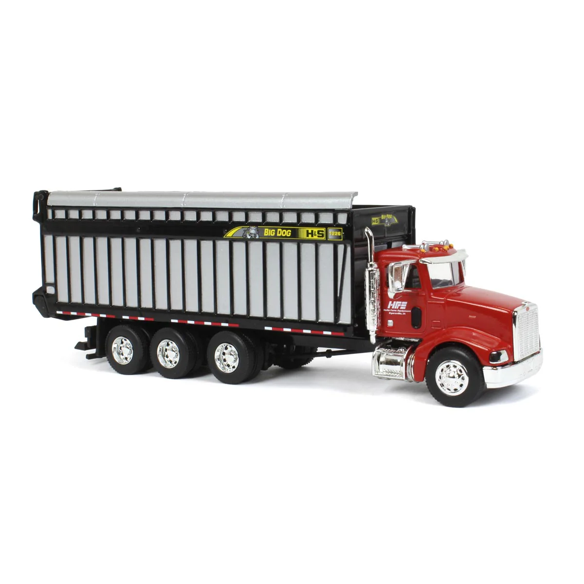1/64 Red Peterbilt 385 Truck with H&S Big Dog 1226 Forage Box by SpecCast, Exclusive HFE Edition - Image 2