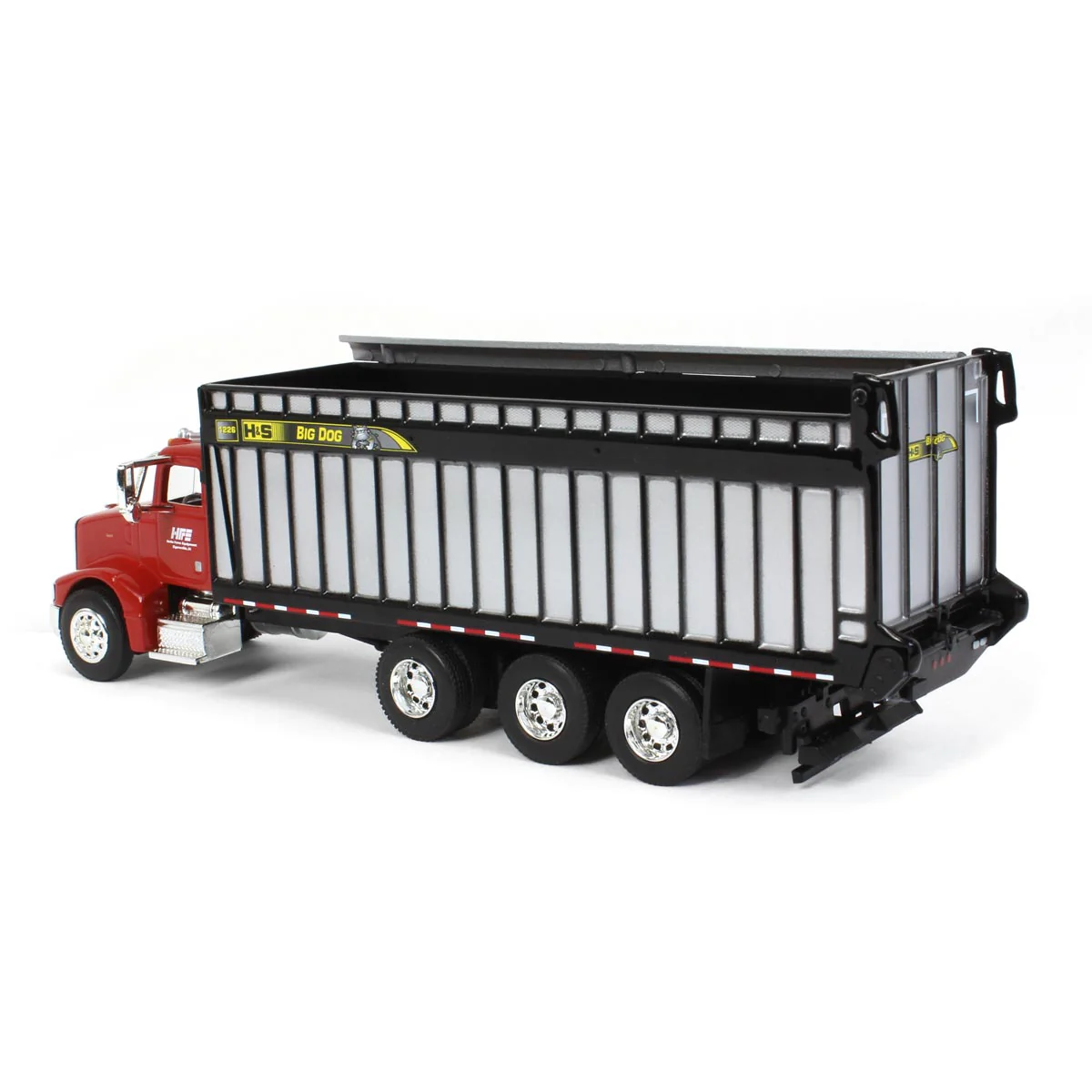 1/64 Red Peterbilt 385 Truck with H&S Big Dog 1226 Forage Box by SpecCast, Exclusive HFE Edition - Image 4