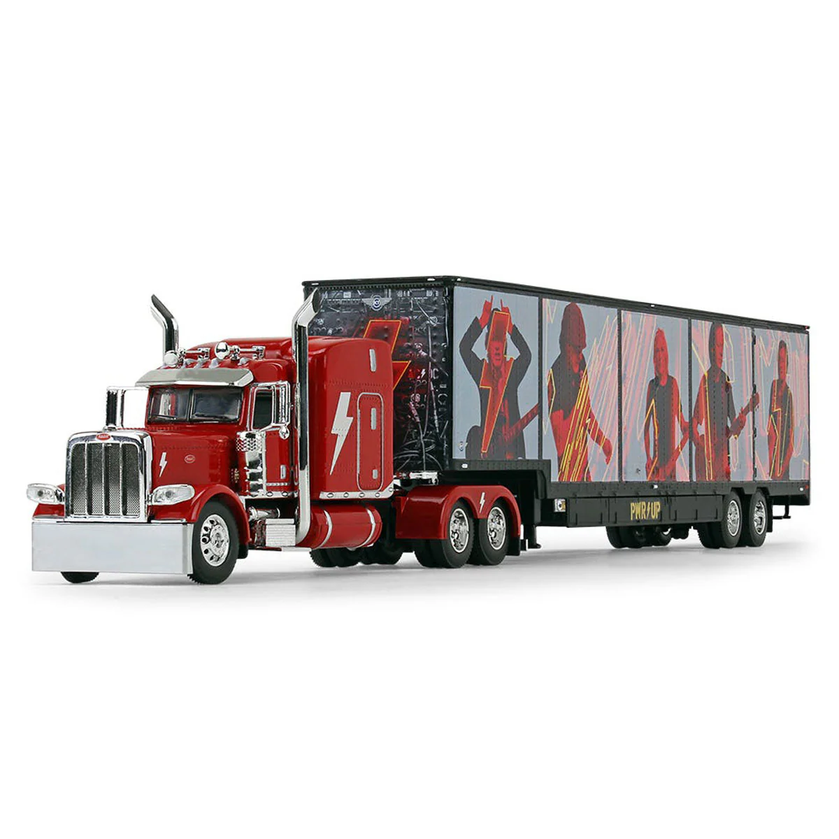 1/64 Peterbilt 389 Semi Truck with Kentucky Moving Trailer, AC/DC PWR/UP, DCP by First Gear