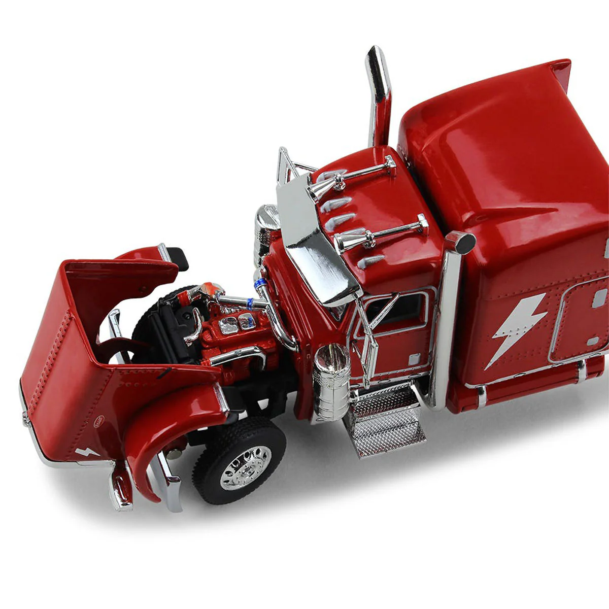1/64 Peterbilt 389 Semi Truck with Kentucky Moving Trailer, AC/DC PWR/UP, DCP by First Gear - Image 5