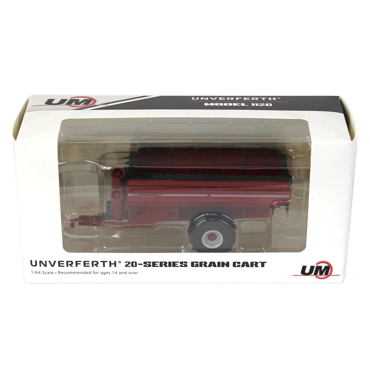 1/64 Unverferth 1120 Grain Cart with Flotation Tires by SpecCast, Red - Image 5