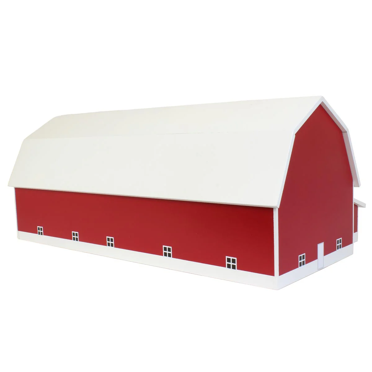 1/64 Red & White 60ft x 120ft Wooden Dairy Barn with Milk House - Image 3