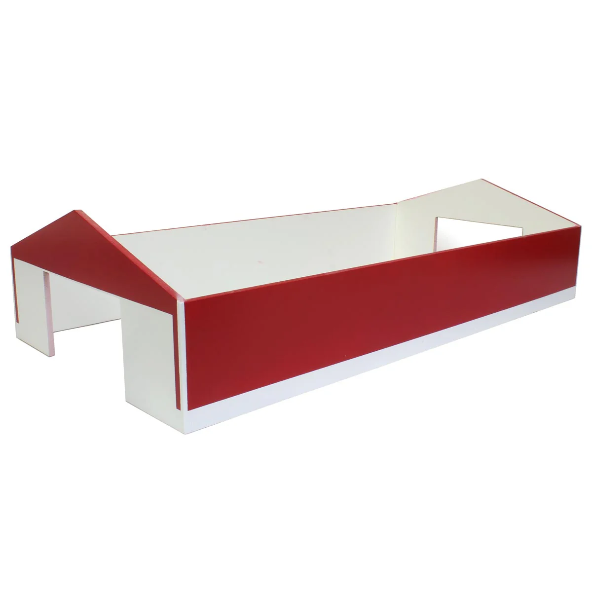1/64 Red & White 60ft x 120ft Wooden Implement Shed - Image 3