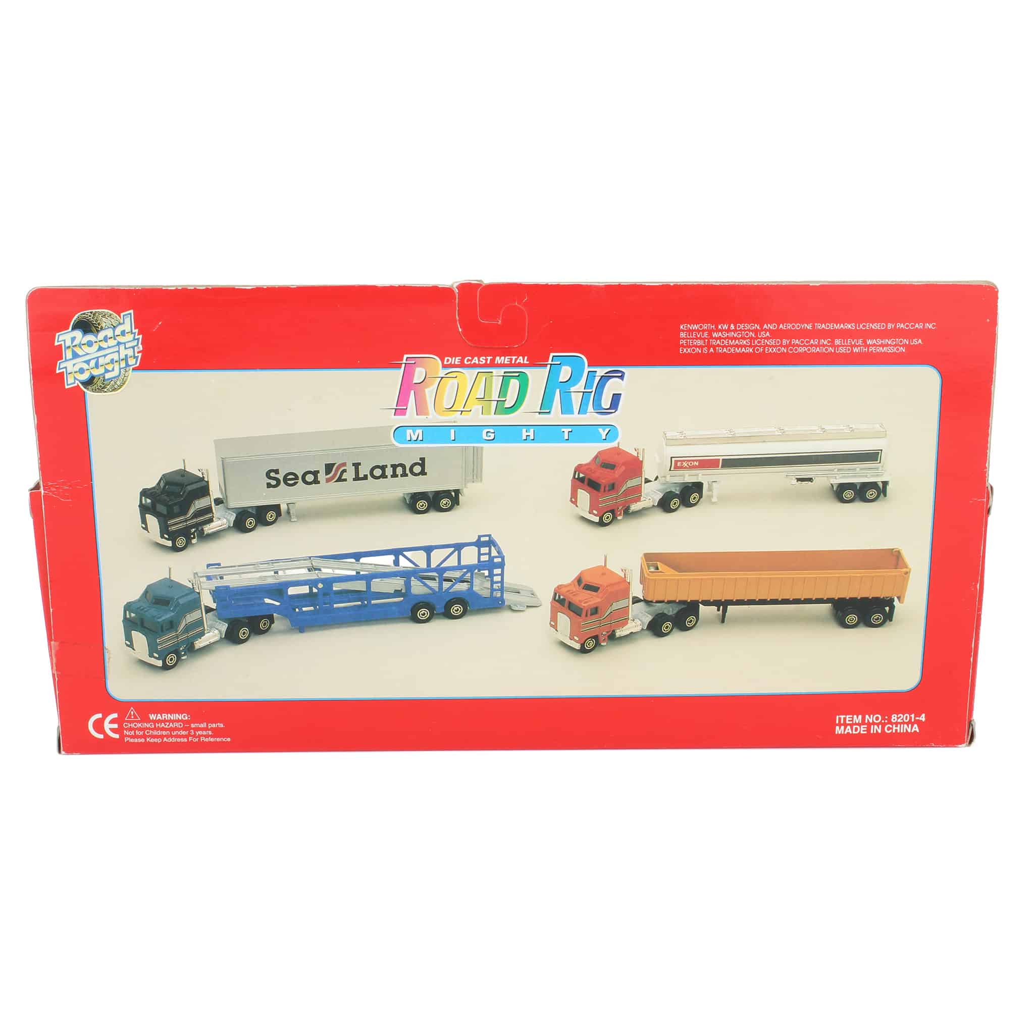 1/64 Road Tough Mighty Rigs Orange Dump Truck & Trailer by Yatming - Image 2