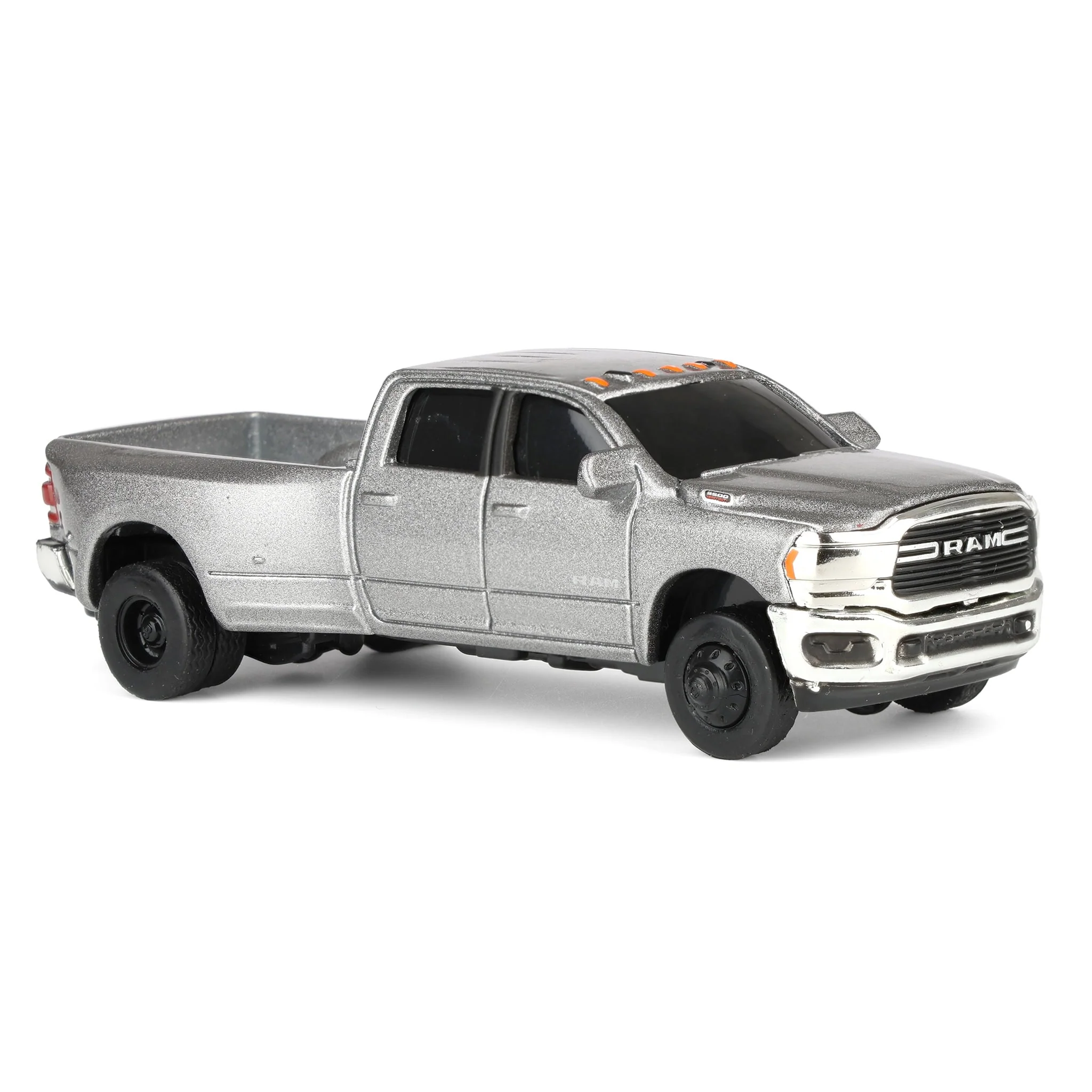1/64 Silver RAM 3500 Dually Pickup Truck, ERTL Collect N Play - Image 2