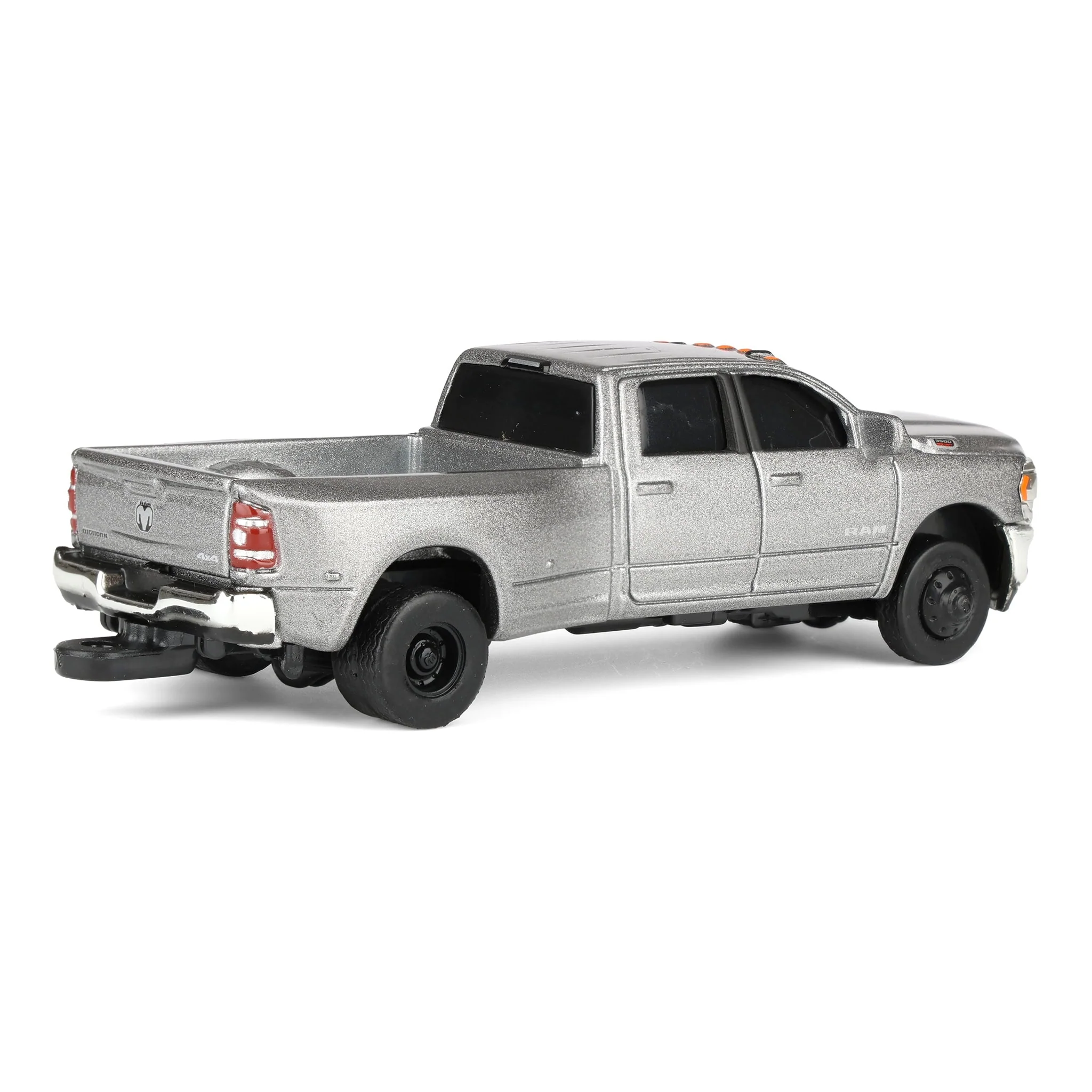 1/64 Silver RAM 3500 Dually Pickup Truck, ERTL Collect N Play - Image 3