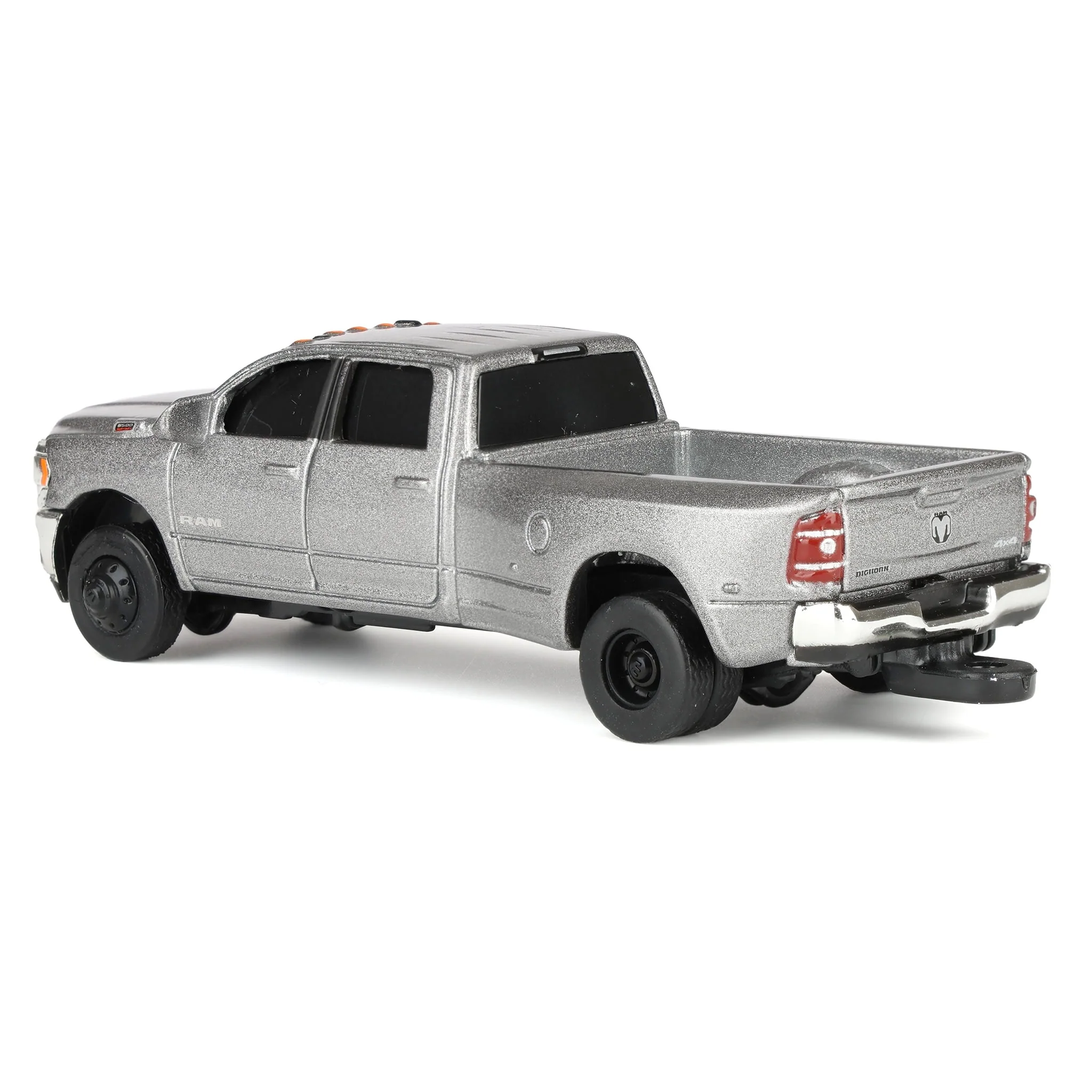 1/64 Silver RAM 3500 Dually Pickup Truck, ERTL Collect N Play - Image 4