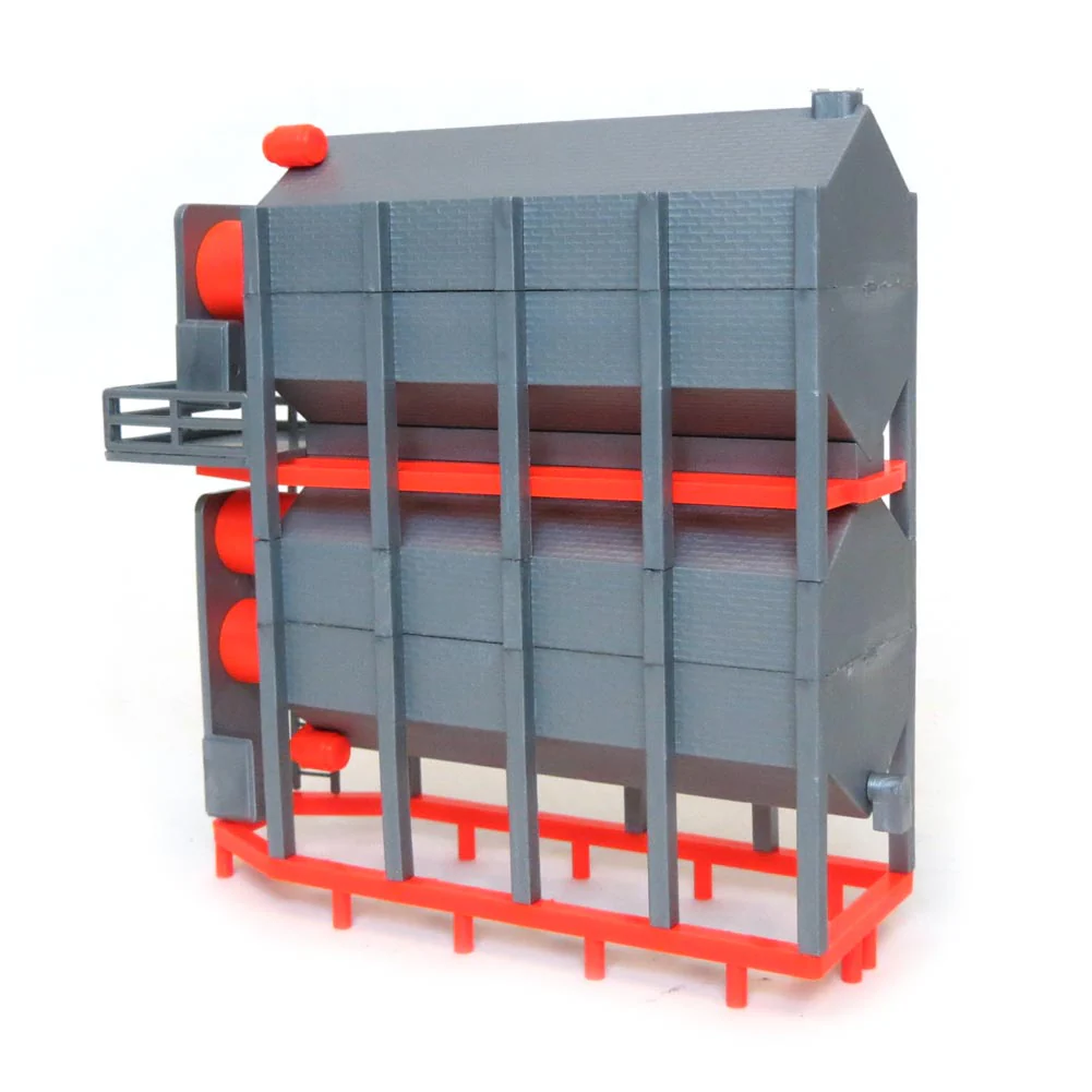 1/64 ST052 Standi Toys Stationary Grain Dryer, 2 High, Orange - Image 2