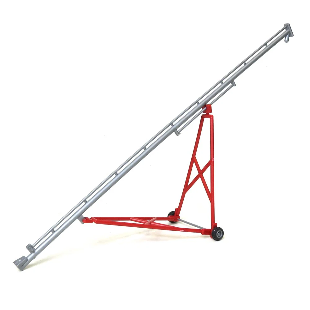 1/64 Plastic Grain Auger (80 Feet to Scale), Silver and Red by Standi Toys