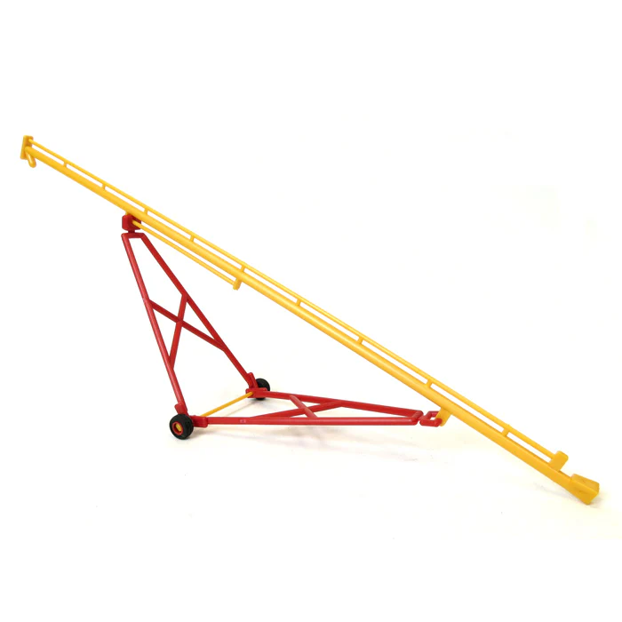1/64 Red & Yellow Plastic Grain Auger (80ft to Scale) by Standi Toys - Image 2
