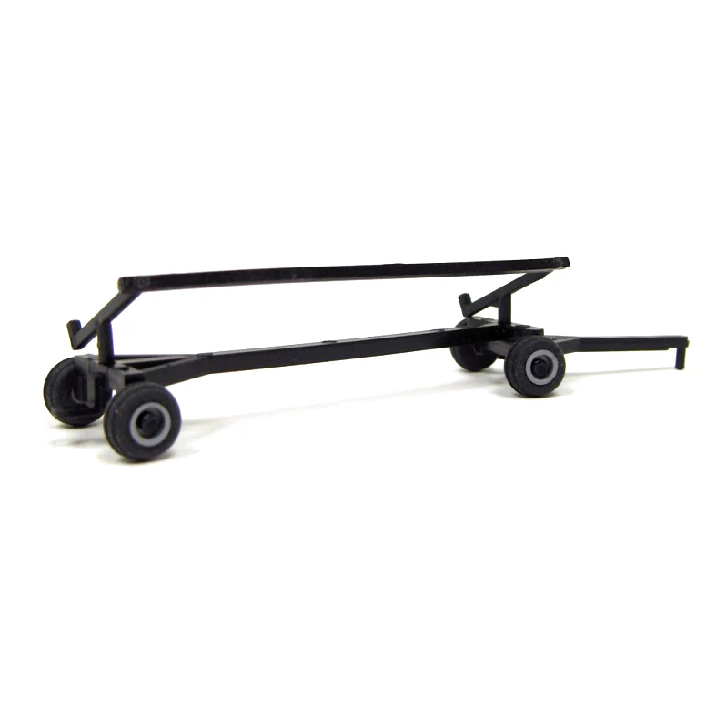 1/64 Black Plastic Combine Header Trailer by Standi Toys - Image 2
