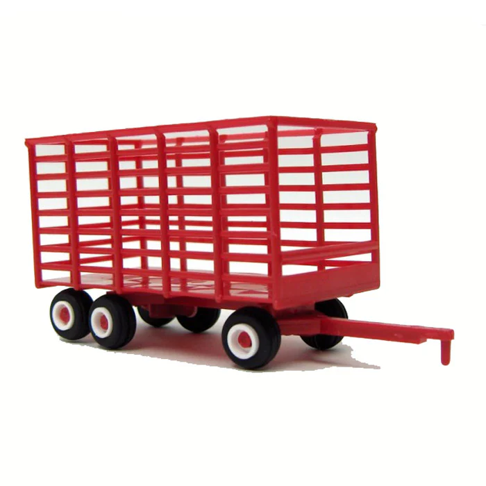 1/64 Red Tandem Axle Hay Wagon by Standi Toys
