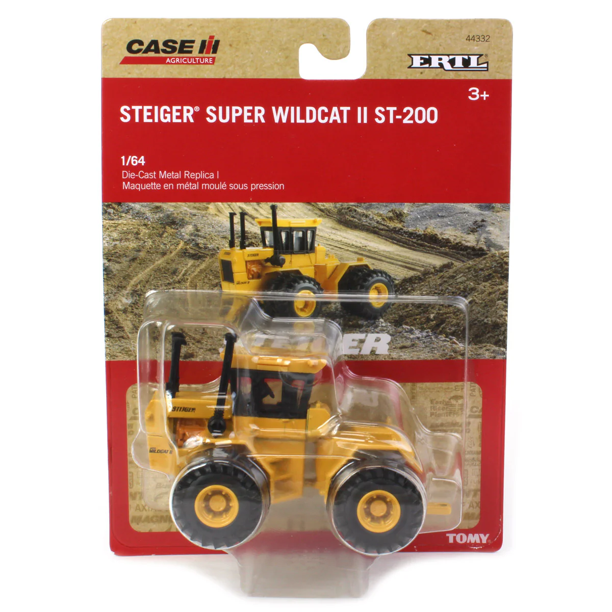 1/64 Steiger Super Wildcat II Industrial Yellow Tractor by ERTL - Image 5