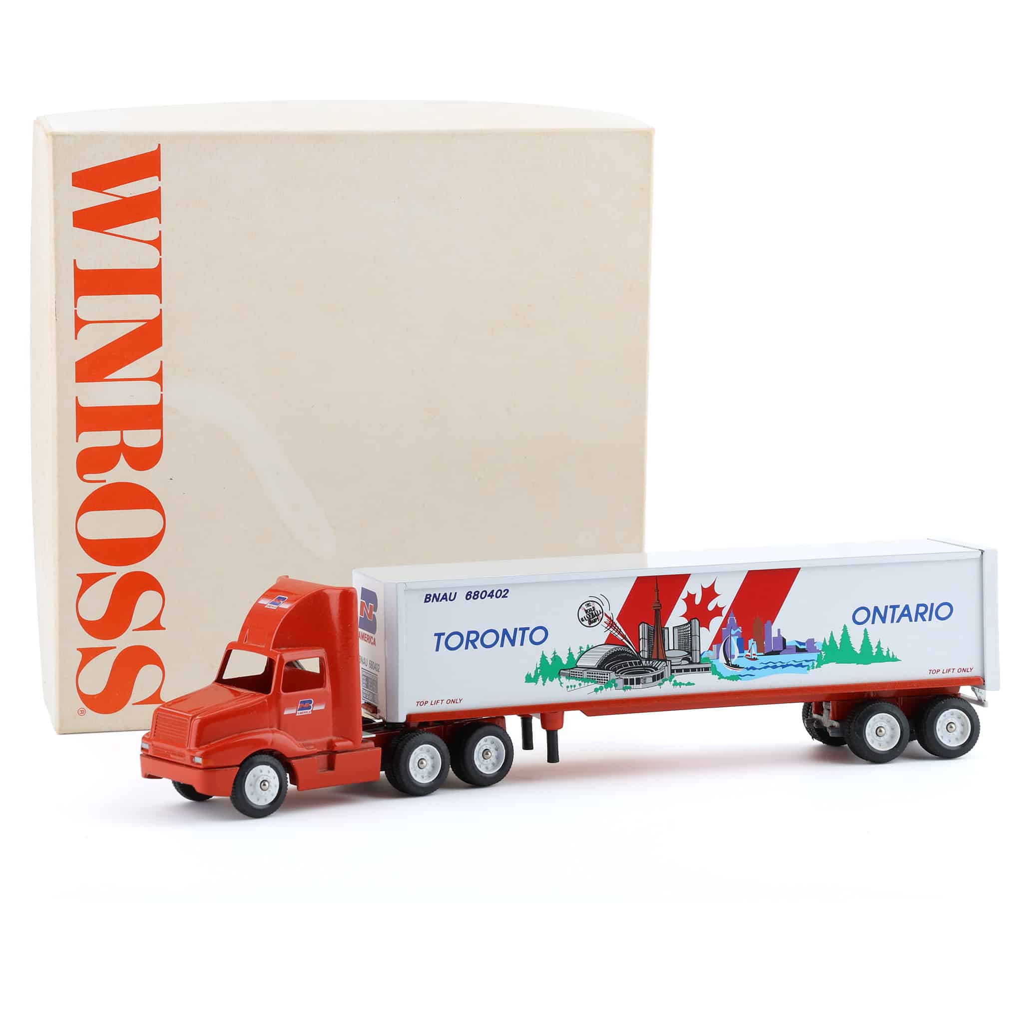 1/64 Winross Truck, Burlington North America Toronto Trailer