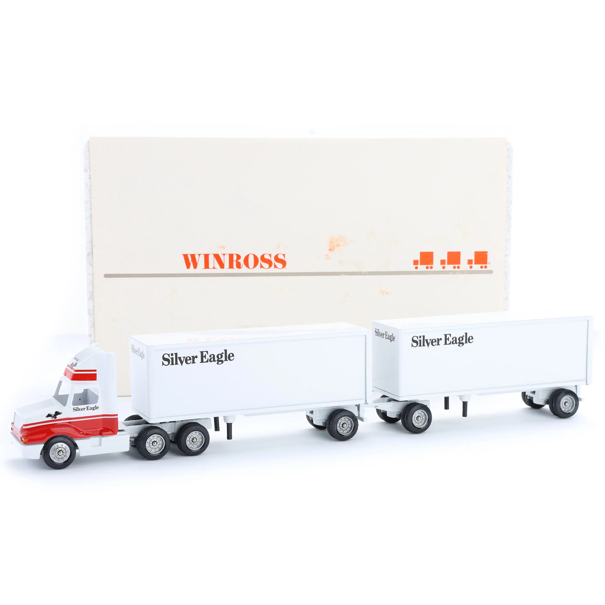 1/64 Winross Truck, Silver Eagle Doubles