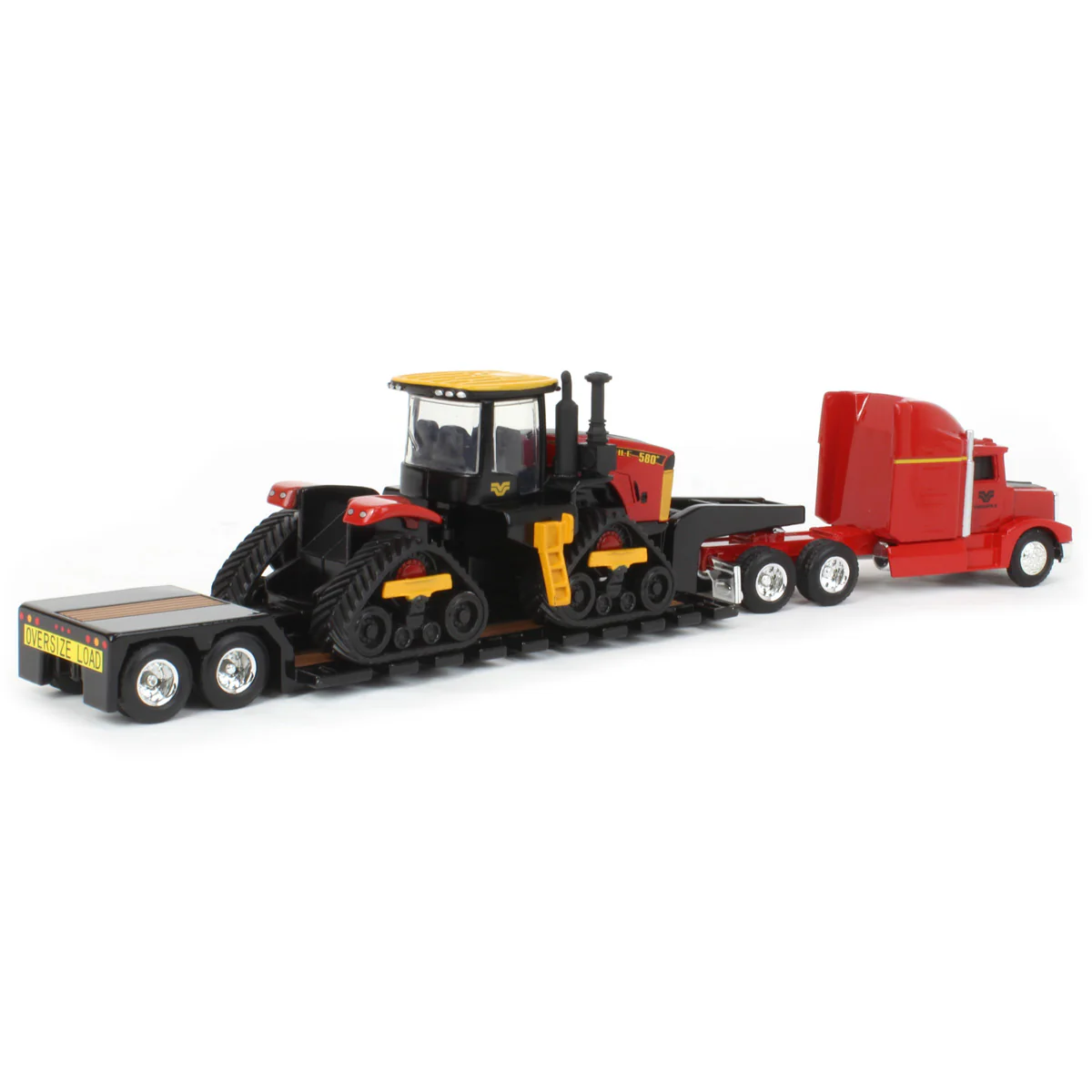 1/64 Versatile 580DT Track Tractor & Semi Truck with Lowboy Trailer, ERTL Prestige Collection - Image 3