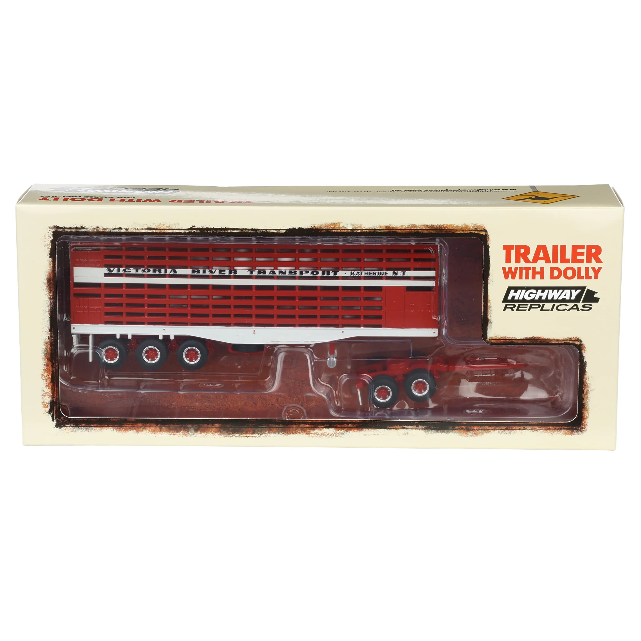 1/64 Victoria River Livestock Trailer with Dolly by Highway Replicas - Image 5