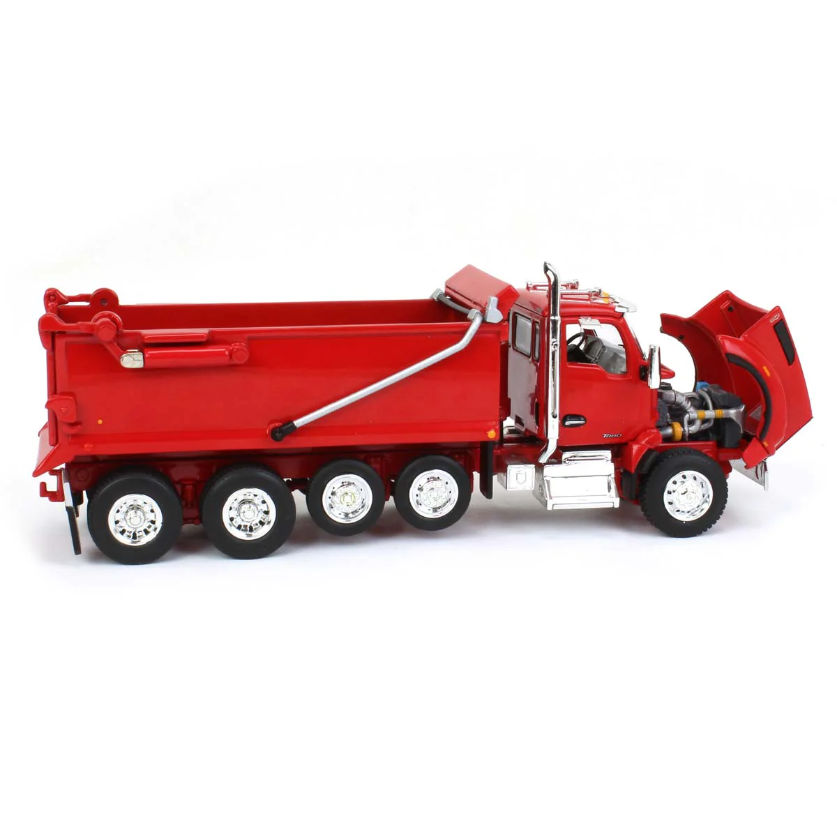 1/64 Viper Red Kenworth T880 Rogue Dump Truck with Rogue Transfer Dump Trailer, DCP by First Gear - Image 6