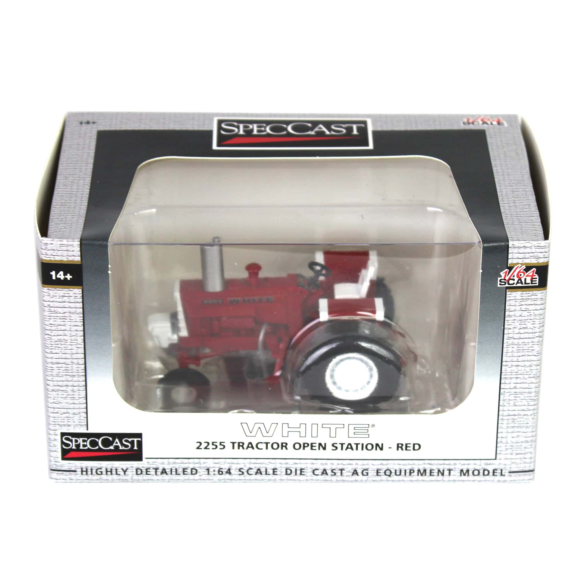 1/64 White 2255 Open Station Tractor by SpecCast, Red - Image 5