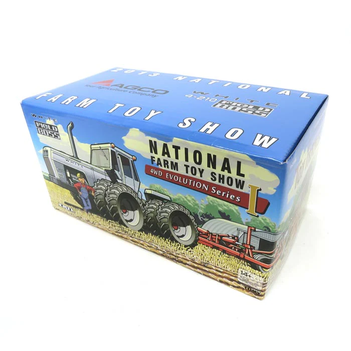 1/64 White 4-210 Field Boss 4WD Tractor, 2013 National Farm Toy Show by ERTL - Image 2