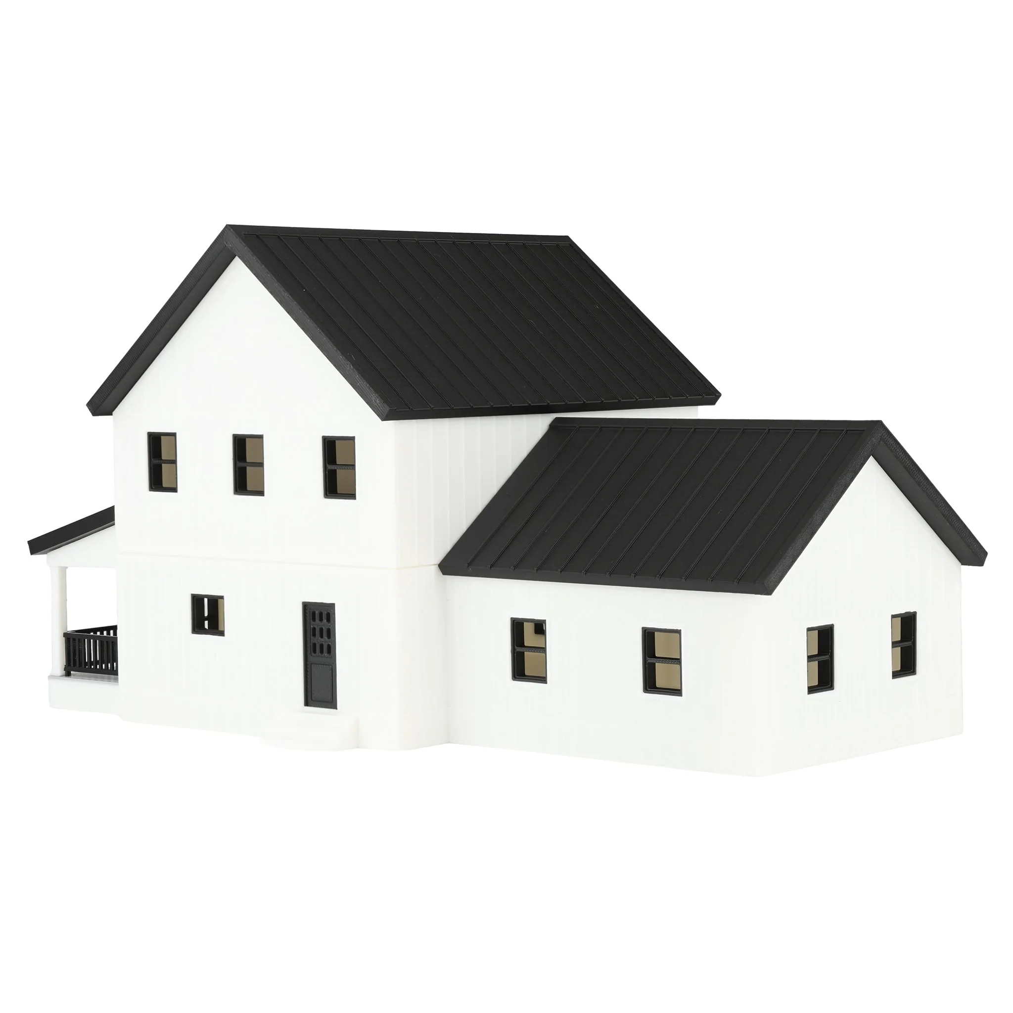1/64 White & Black Modern Farmhouse by REVD Toys, 3D Printed - Image 3