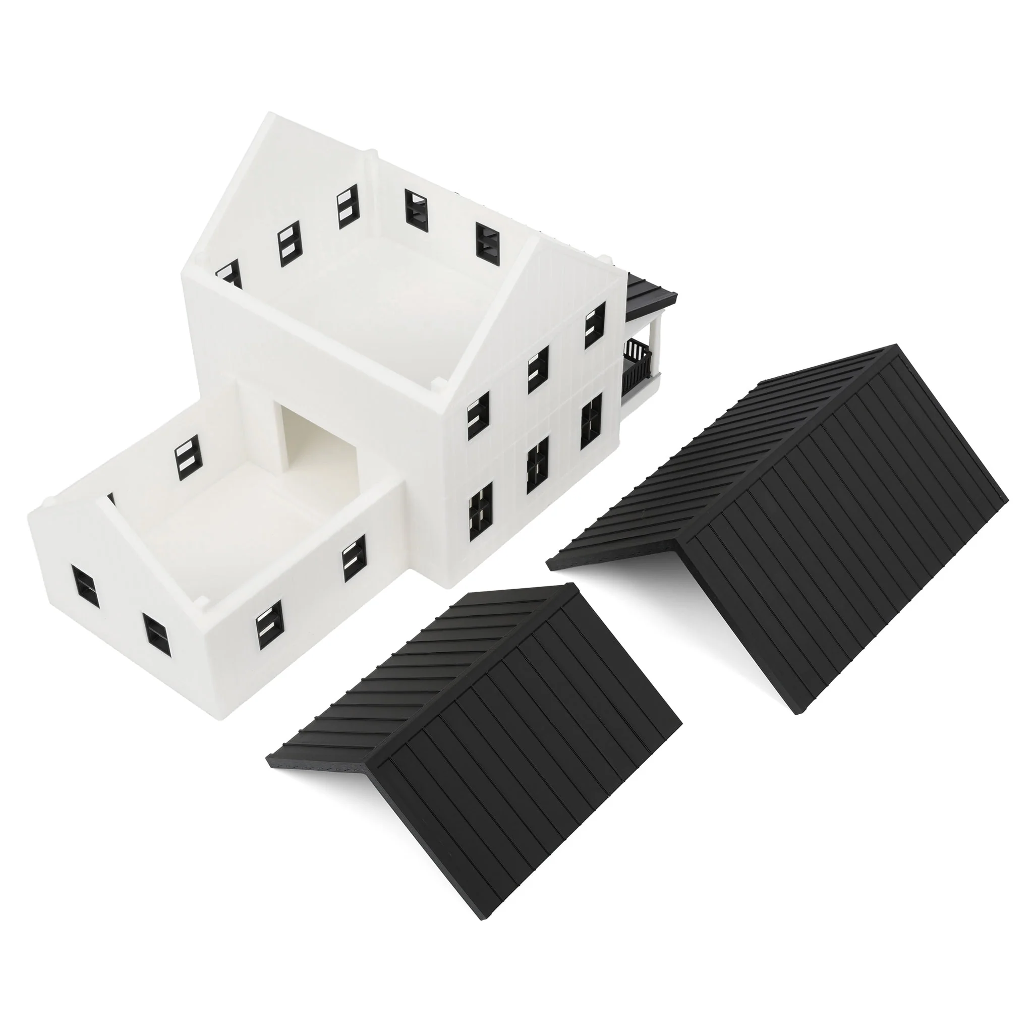 1/64 White & Black Modern Farmhouse by REVD Toys, 3D Printed - Image 5