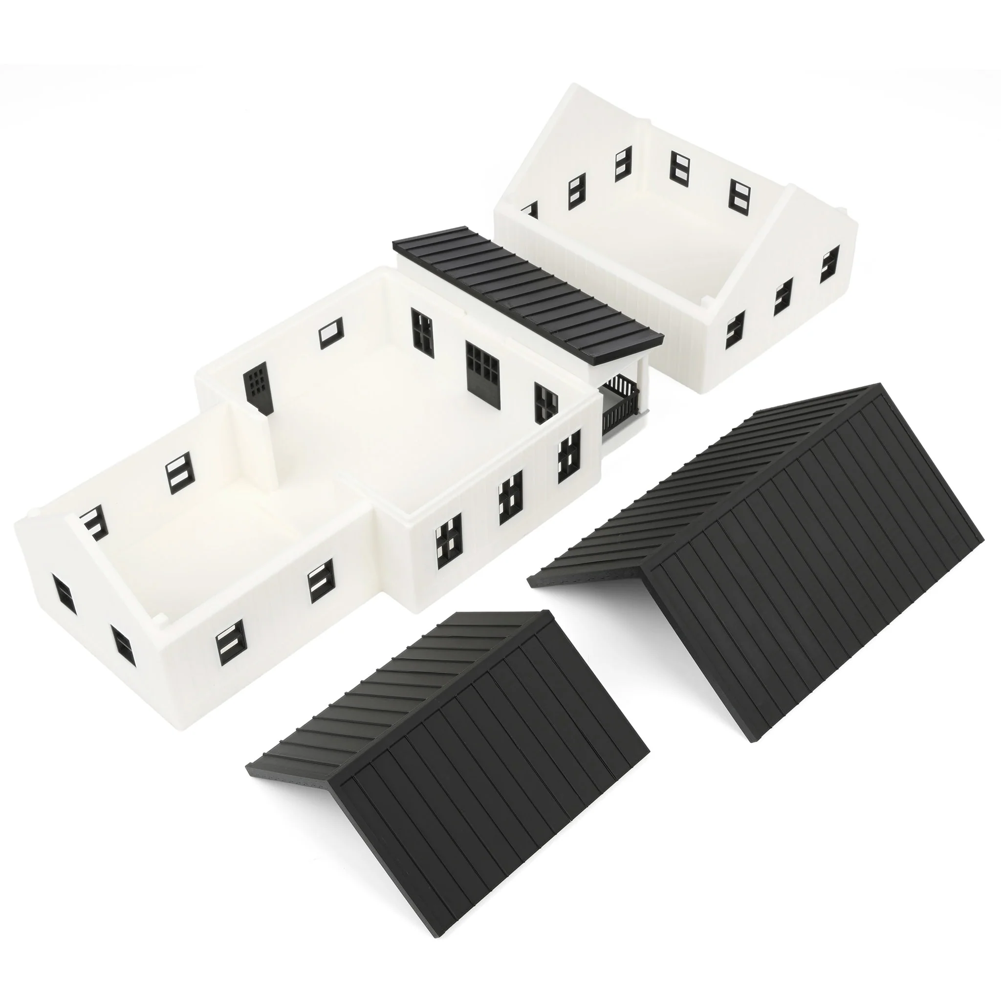 1/64 White & Black Modern Farmhouse by REVD Toys, 3D Printed - Image 6