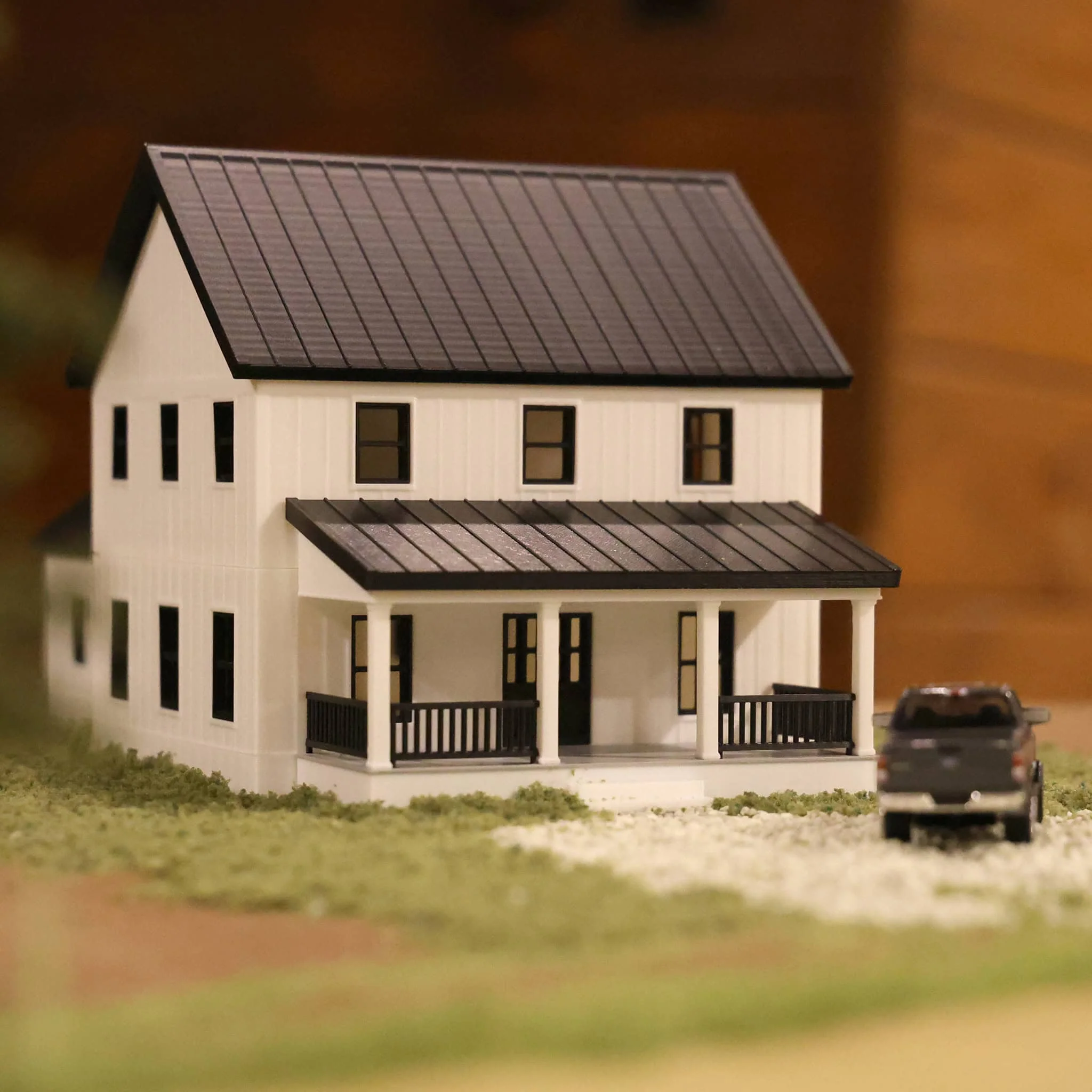 1/64 White & Black Modern Farmhouse by REVD Toys, 3D Printed - Image 9