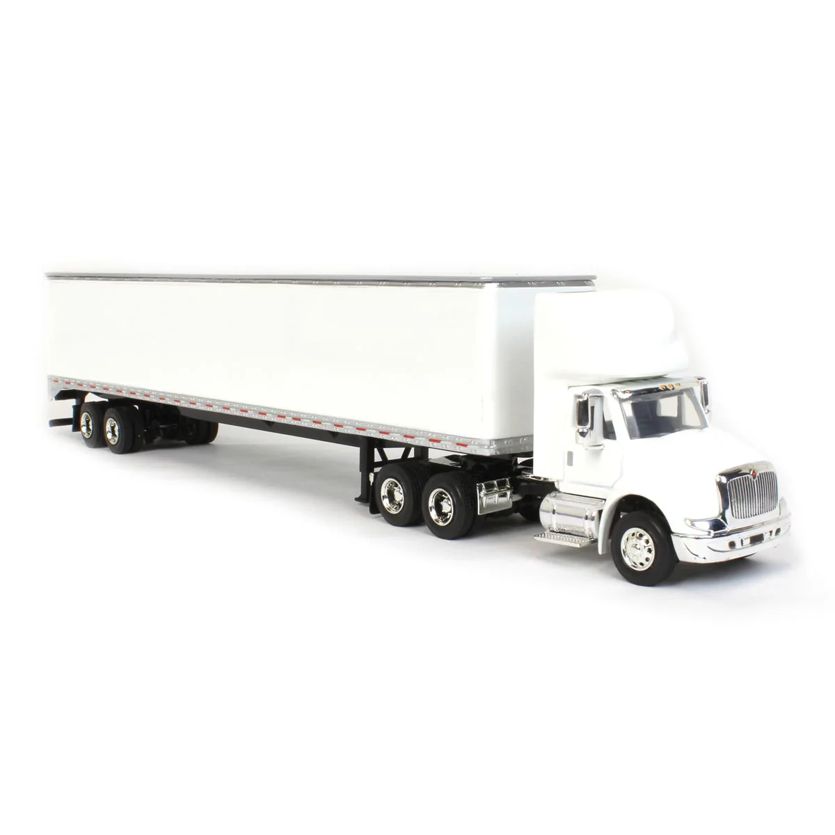 1/64 White International 8600 with Trailer with Single Rear Door - Image 2